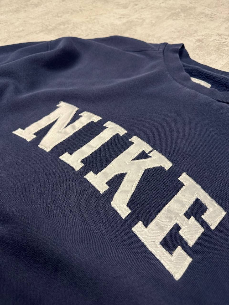 Nike Vintage Nike Y2K Dark Blue Sweatshirt Embroidered Big Logo Size US XL / EU 56 / 4 - 10 Thumbnail