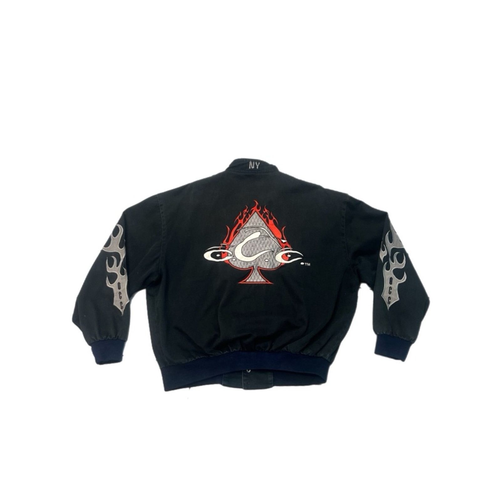 Vintage Orange County Choppers Flame Racing Jacket Size US XL / EU 56 / 4 - 2 Thumbnail