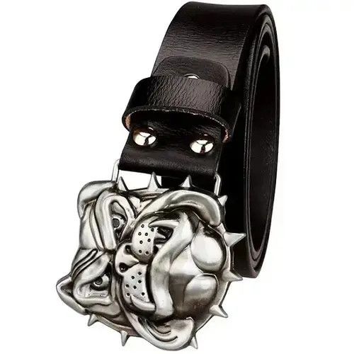Designer 115cm Angry Dog Belt Size ONE SIZE - 2 Thumbnail