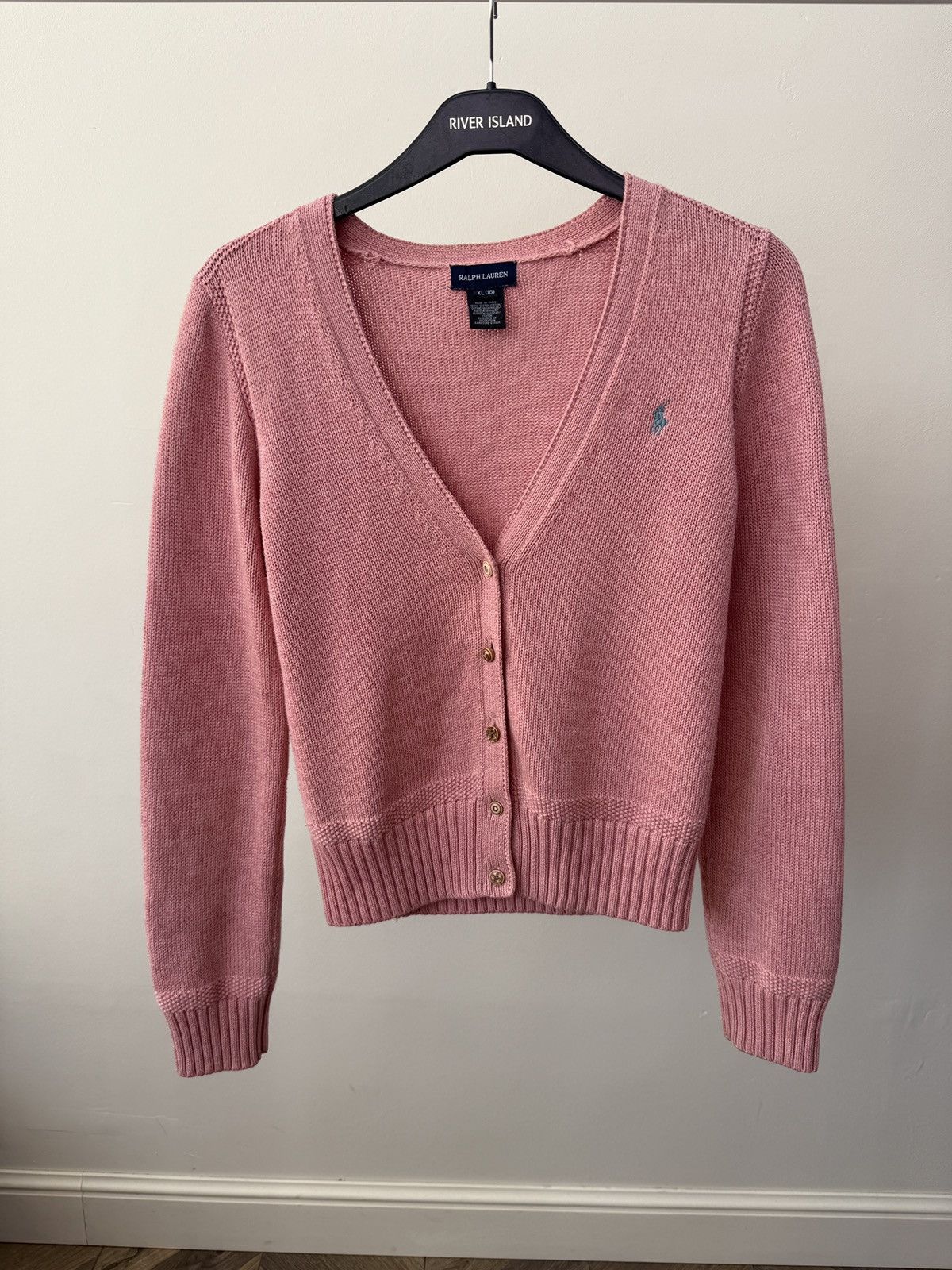 Ralph Lauren Vintage Ralph Lauren Women Pink Knit Button Cardigan Sweater Size S / US 4 / IT 40 - 1 Thumbnail