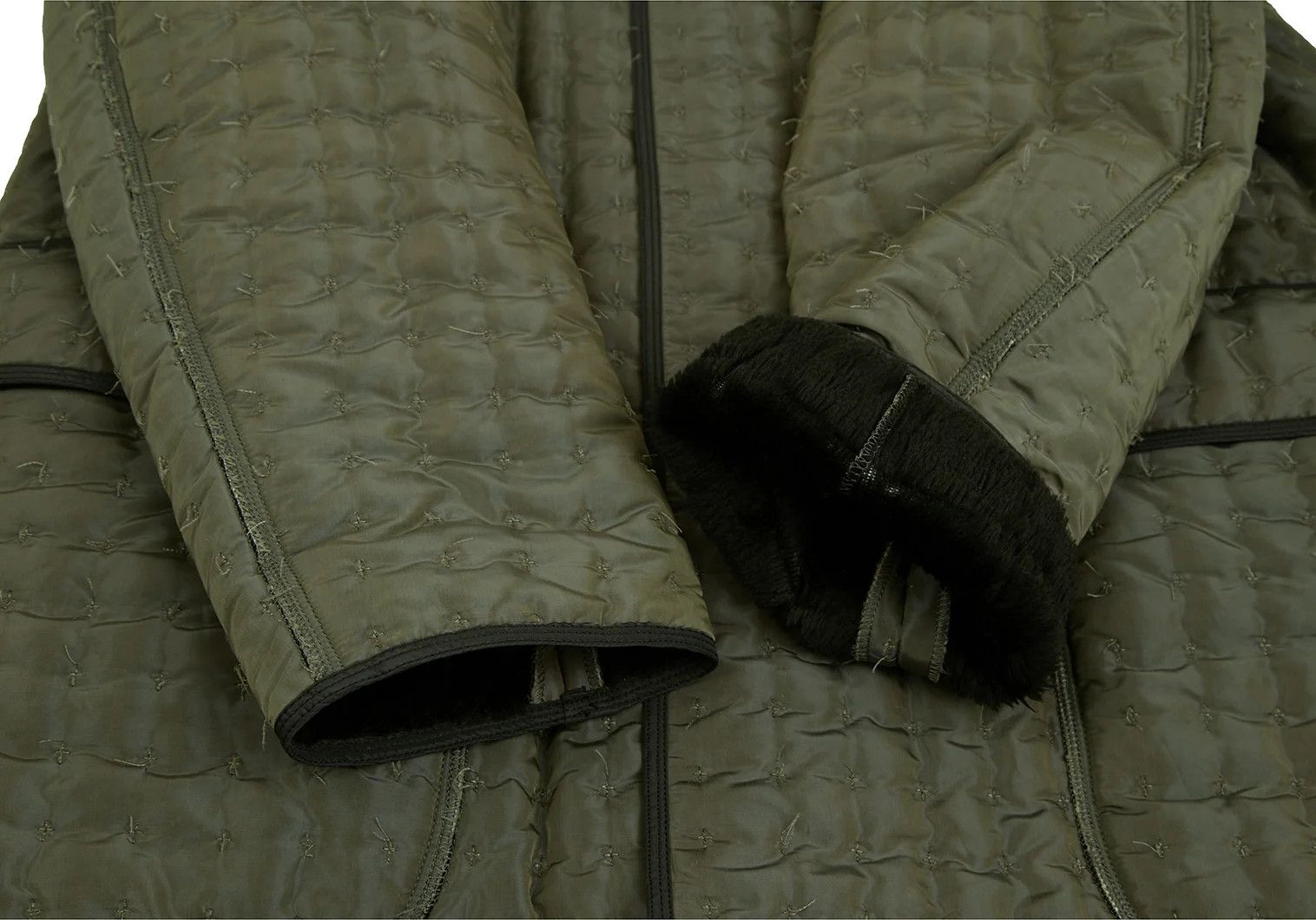 Jean Paul Gaultier Snap Button Coat in Khaki and Black, Size 48 Size US M / EU 48-50 / 2 - 6 Thumbnail