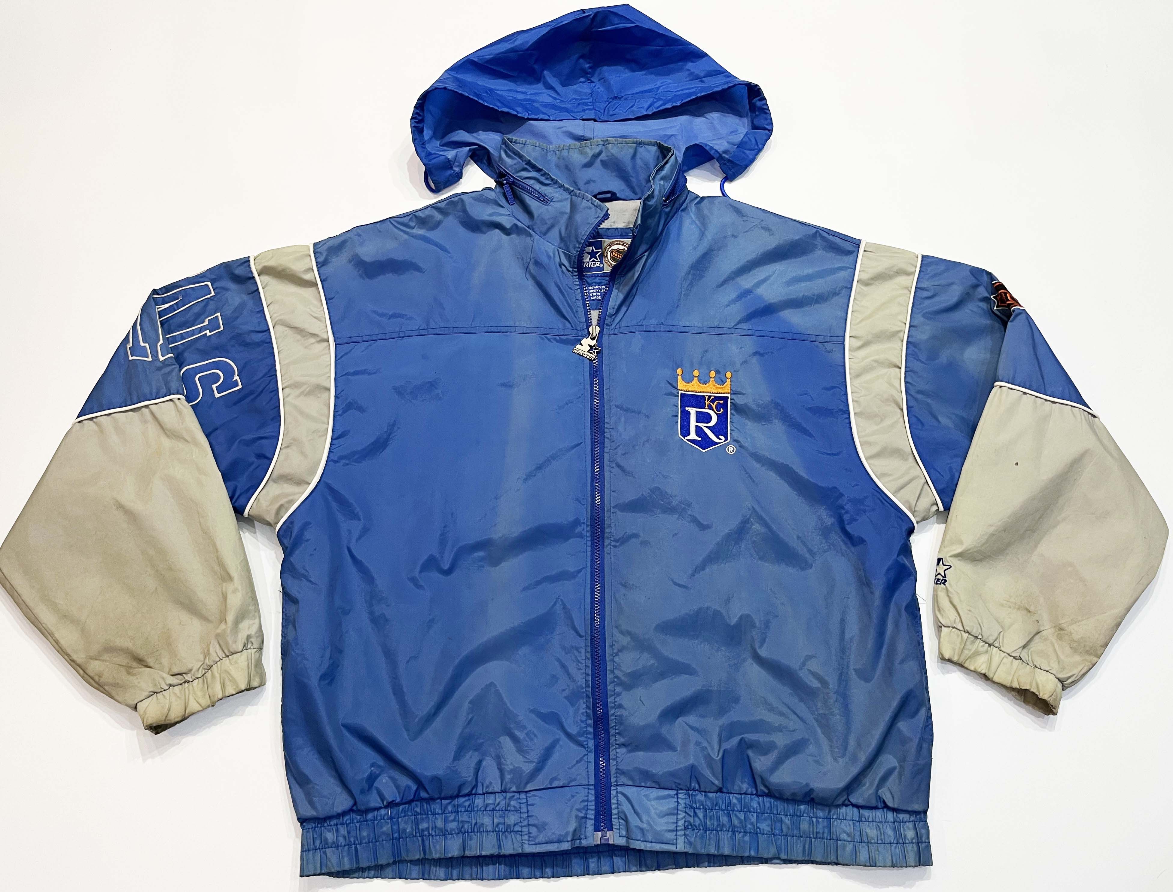 Starter Vintage Starter MLB Kansas City Royals Full Zip Jacket Size US XL / EU 56 / 4 - 1 Thumbnail