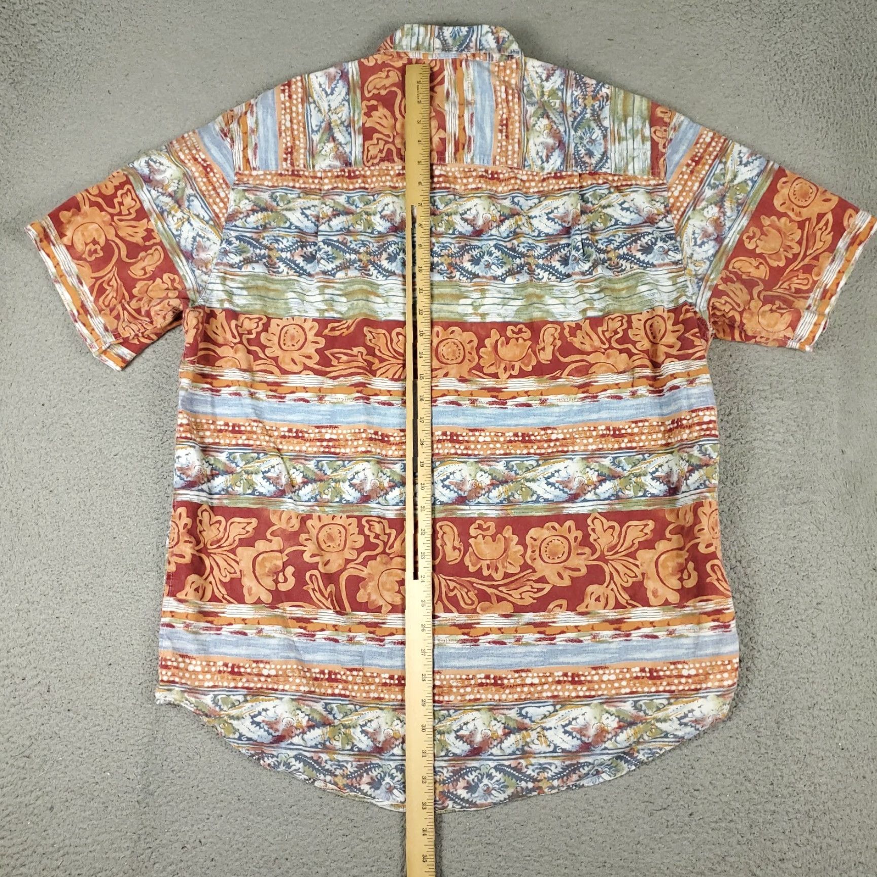 The Territory Ahead Territory Ahead Shirt Mens XL Blue Striped Floral Button-Up Short Sleeve Shirt - Territory Ahead Mens XL Blue Striped Button-Up Short Sleeve Shirt Size US XL / EU 56 / 4 - 3 Thumbnail
