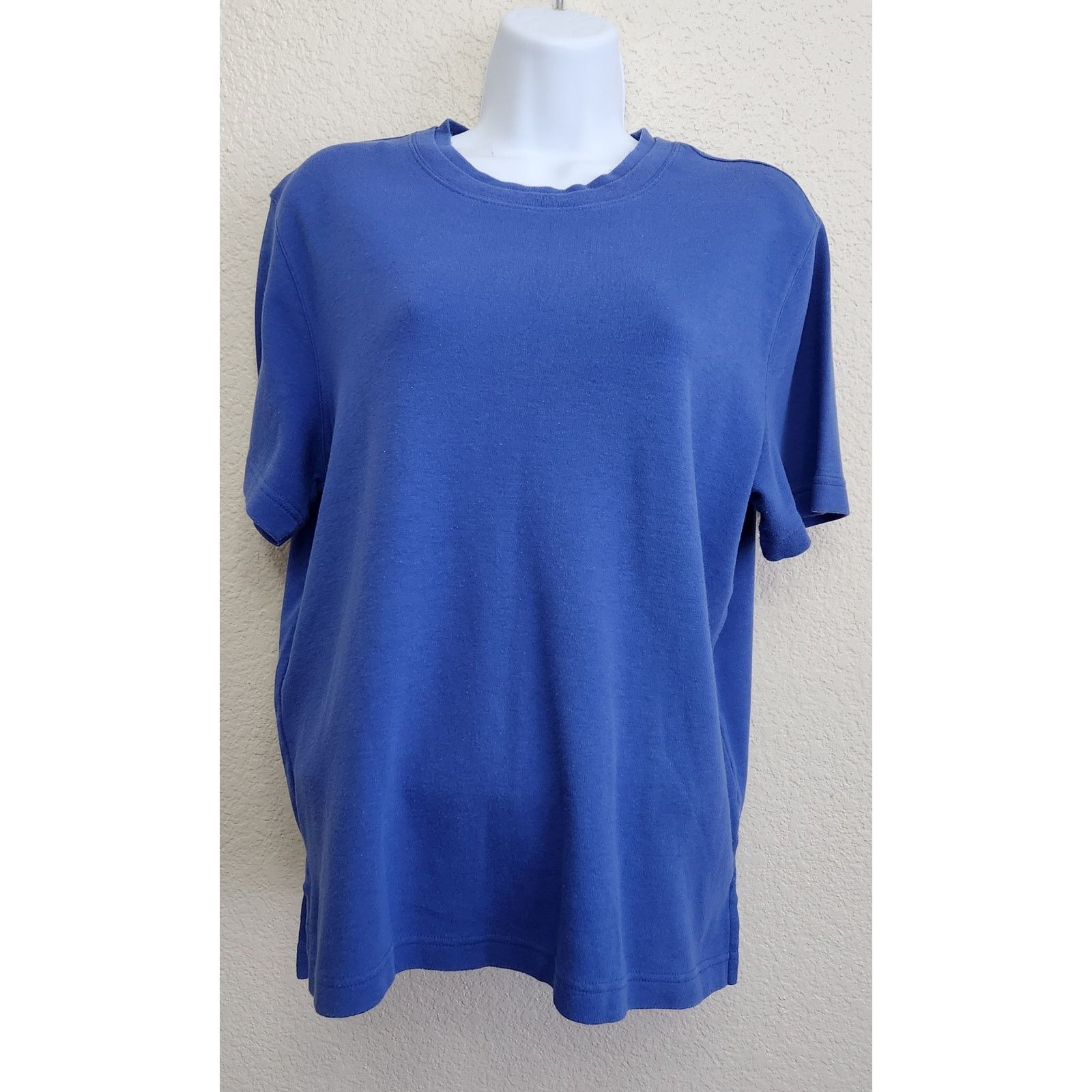 Other Westbound Petites Blue Crew Neck Short Sleeve Top PM Soft Size M / US 6-8 / IT 42-44 - 1 Thumbnail