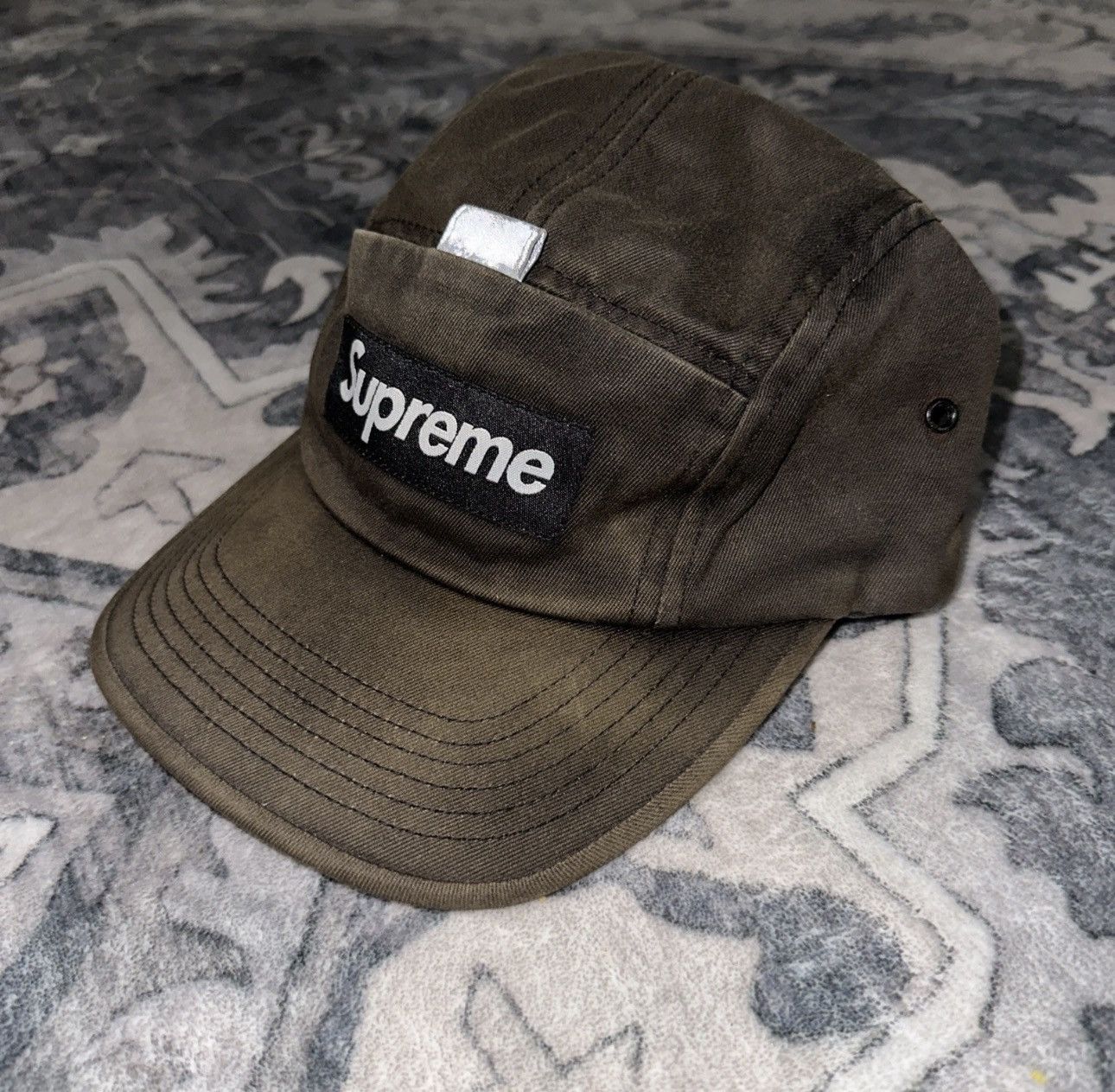 Supreme Size OS - Supreme Camp Cap Brown/Dark Olive 7MRD153A3 Size ONE SIZE - 1 Thumbnail