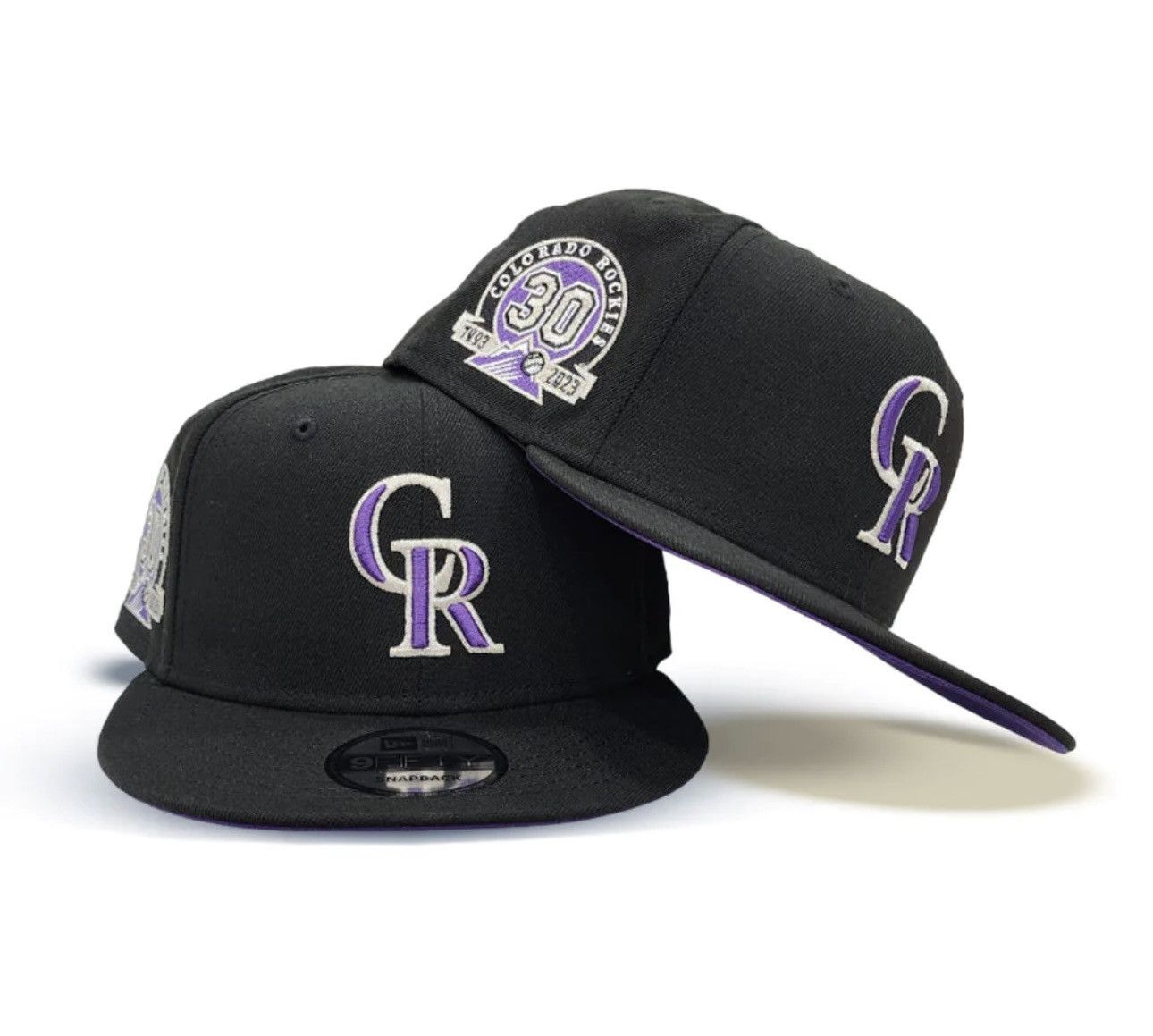 image of New Era 9Fifty Colorado Rockies Snap in Black, Men's