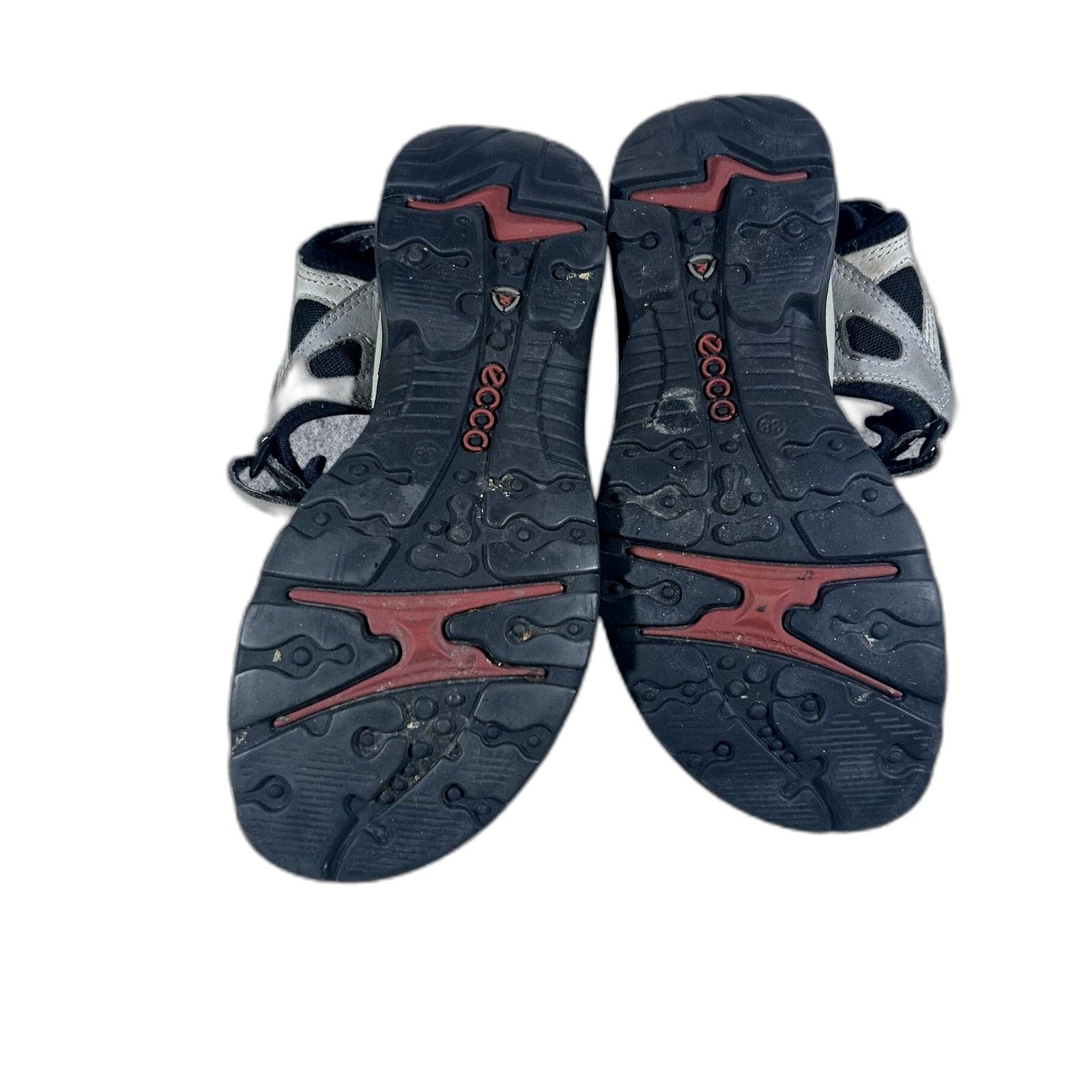 Ecco Ecco Off-Road Yucatan Sandals Hiking Gray Black Leather Slin Size US 7.5 / EU 40-41 - 2 Thumbnail