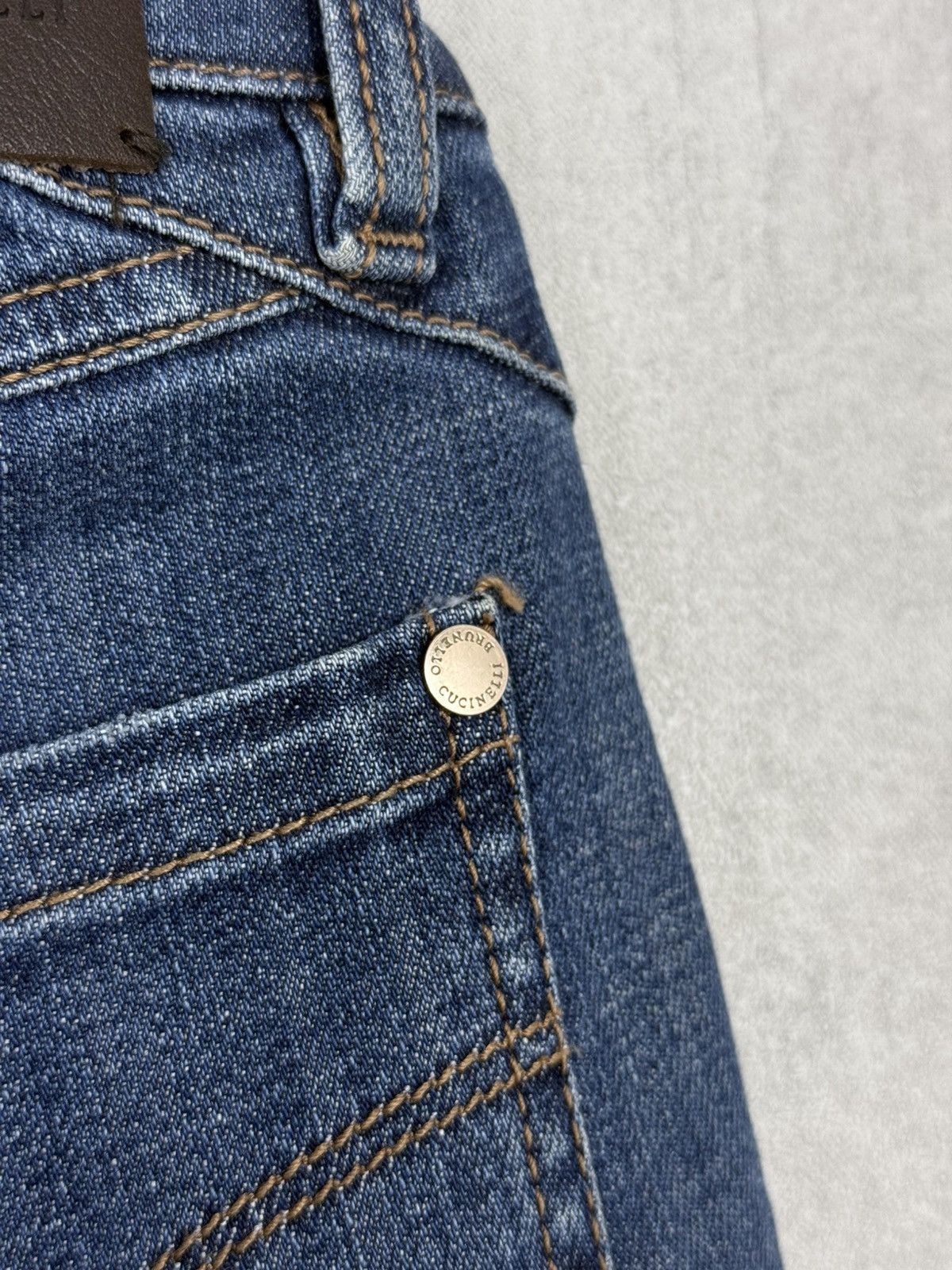 Brunello Cucinelli Brunello Cucinelli Women’s Skinny Fit Blue Denim Jeans Pants Size 26" / US 2 / IT 38 - 13 Thumbnail