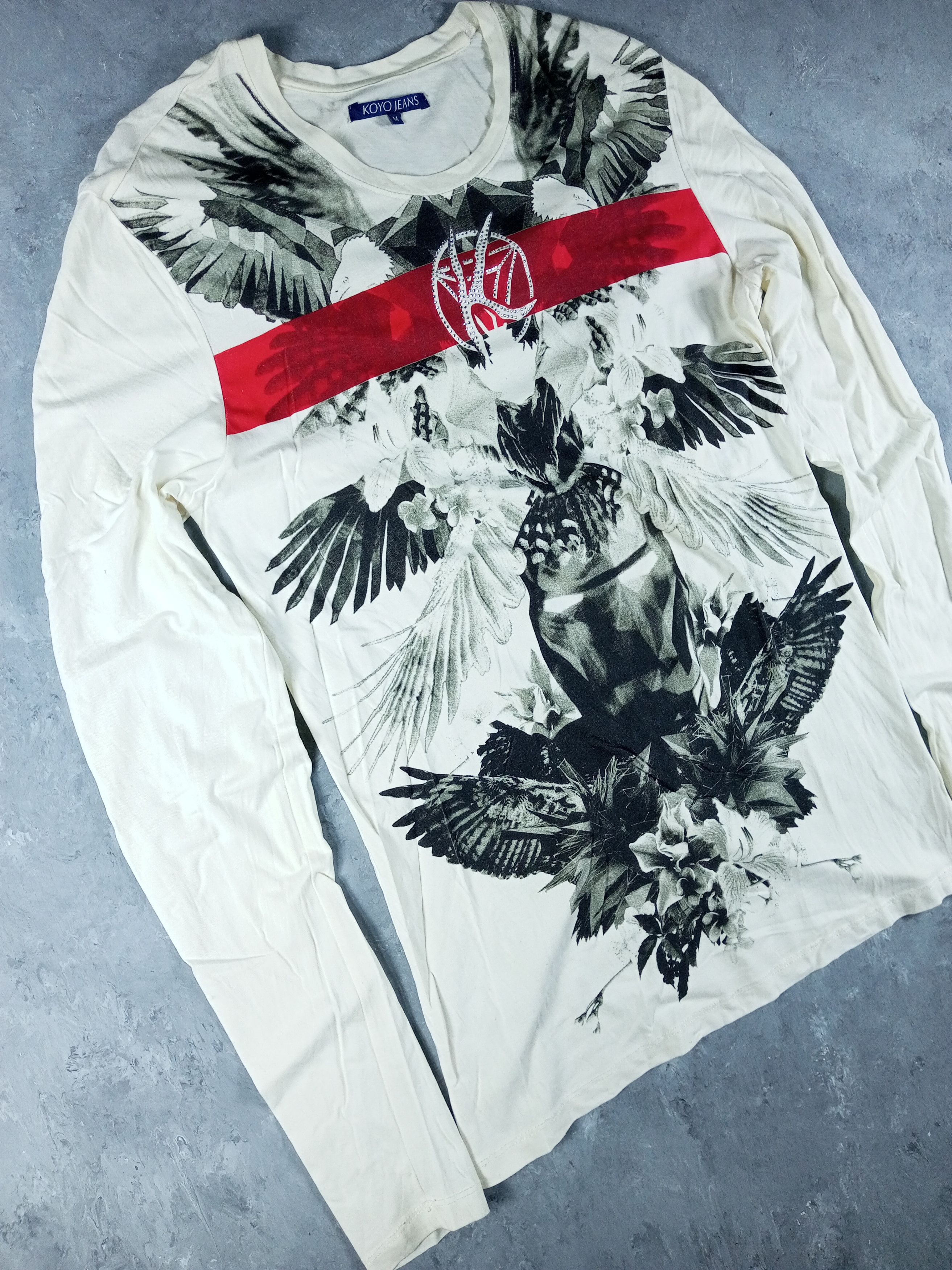 Japanese Brand 2000s Japanese archive Vkei Slim Long Sleeve Tee Size US M / EU 48-50 / 2 - 4 Thumbnail