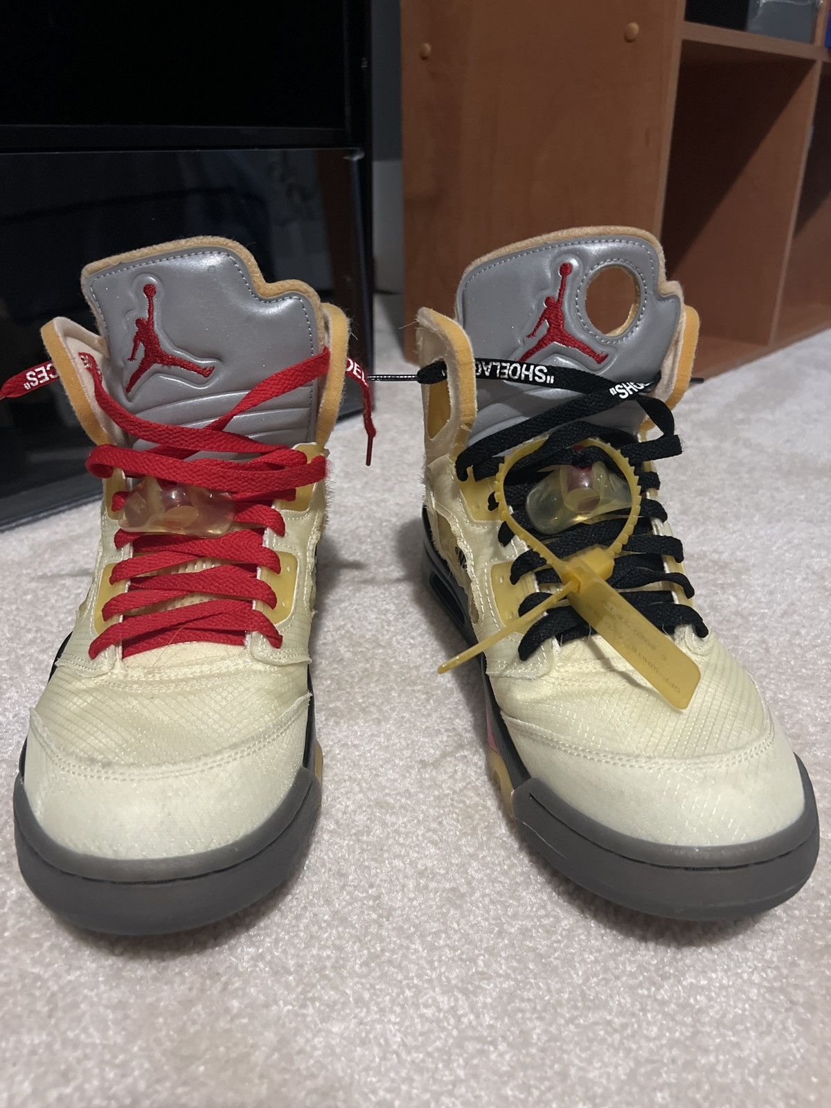 Jordan Brand × Off-White Off white Jordan 5 Size US 11 / EU 44 - 1 Thumbnail