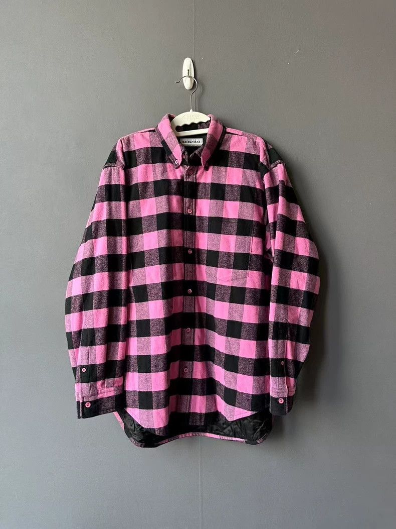 Balenciaga size 36 Pink plaid jacket 2503-Nextarrow