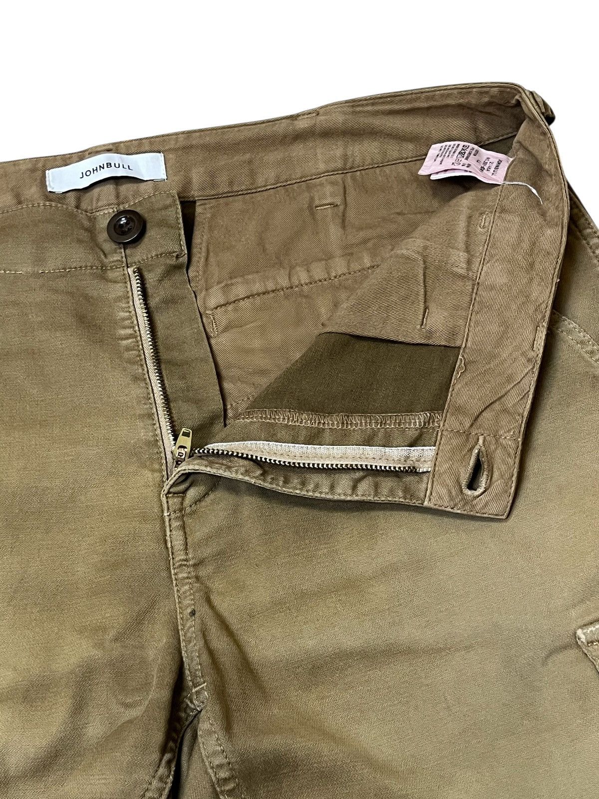 Johnbull Vintage JOHNBULL brown faded baker cargo pants Size US 35 - 12 Thumbnail
