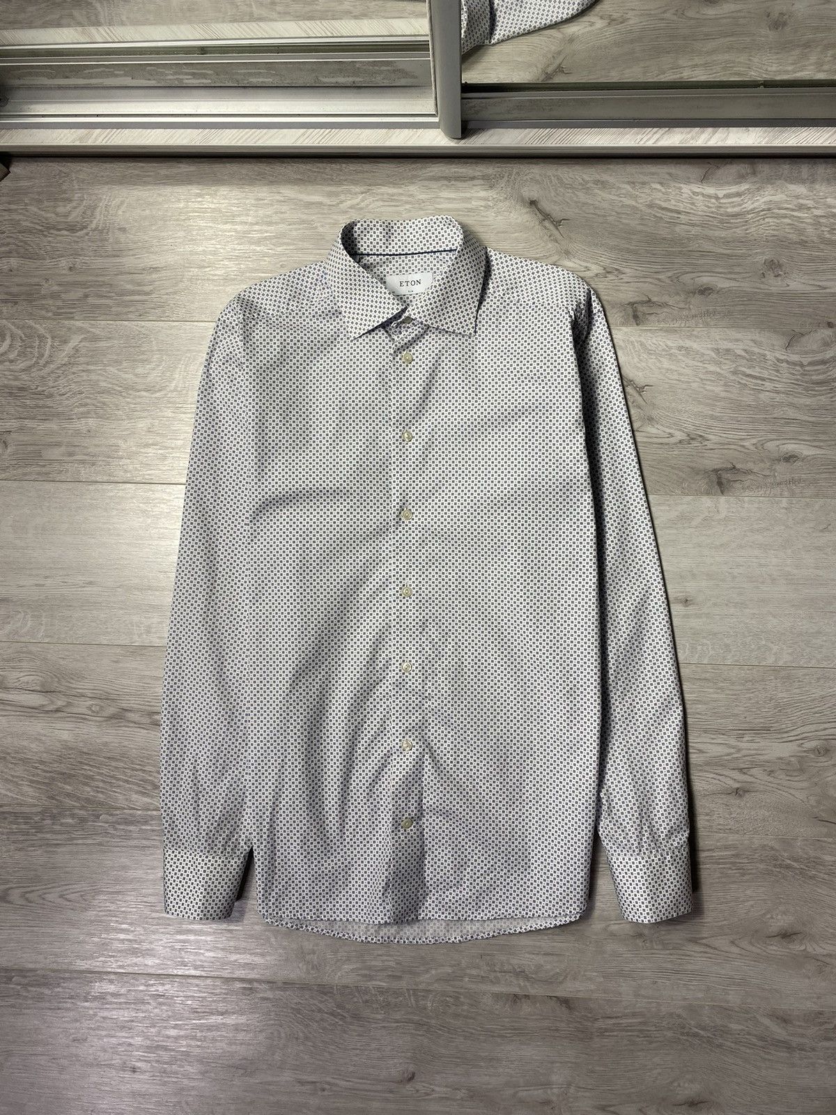 Eton Eton Button Up Long Sleeve Shirt All Over Printed Size US L / EU 52-54 / 3 - 1 Thumbnail