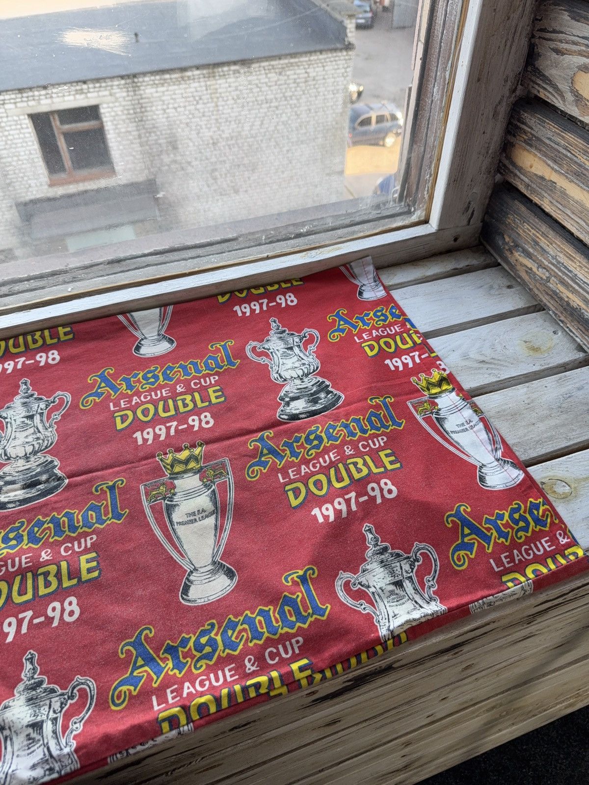 Other Vintage Faded Arsenal Double 1997-98 Pillow Case Fan Decor Size ONE SIZE - 3 Thumbnail