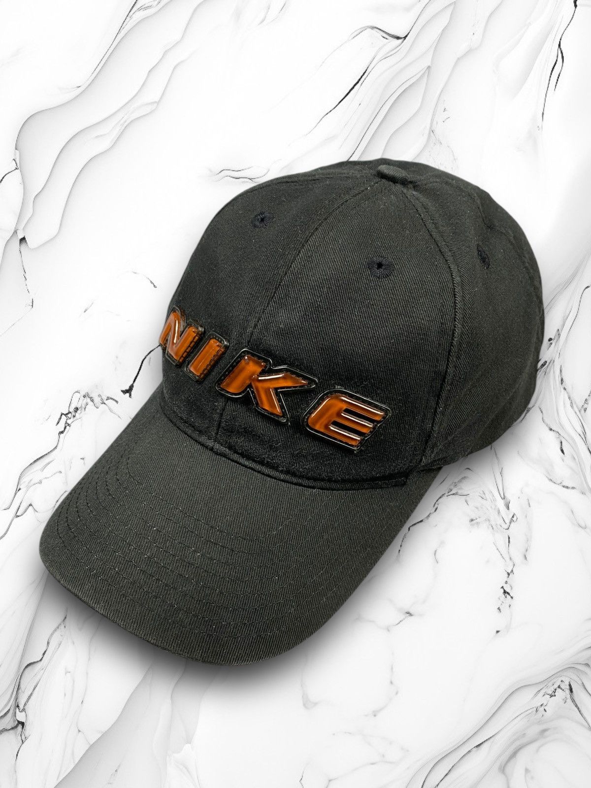 Nike × Vintage Vintage Nike Drill Big Logo Cap Hats Size ONE SIZE - 1 Thumbnail