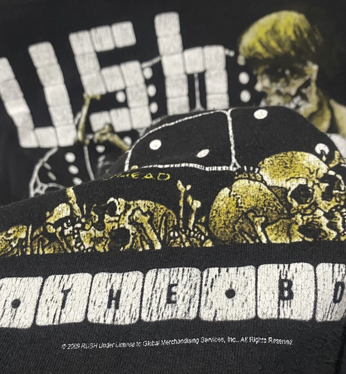 Band Tees × Hanes × Vintage Band Rush Roll The Bones tour tee 2009 pushead domino boy Size US M / EU 48-50 / 2 - 5 Thumbnail