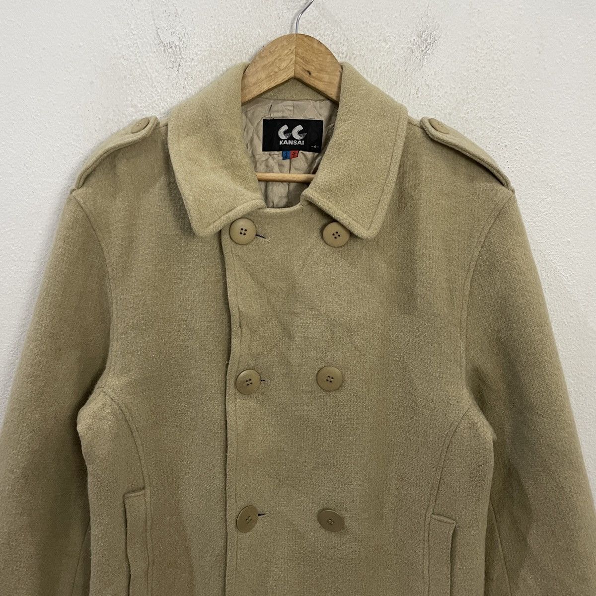 Kansai Yamamoto Vintage Kansai Trench Coat Jacket Size US L / EU 52-54 / 3 - 5 Thumbnail