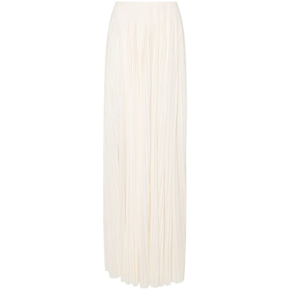 Saint Laurent Paris Saint Laurent NEUTRALS Skirts - Pleated Skirts Size 27" / US 4 / IT 40 - 1 Thumbnail