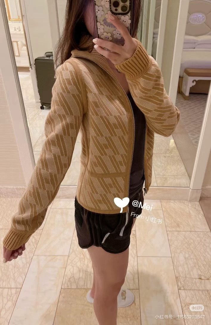 Hermes Hermes Gold Brown 2-Sided Wool Jacket FR36 Size XS / US 0-2 / IT 36-38 - 8 Thumbnail