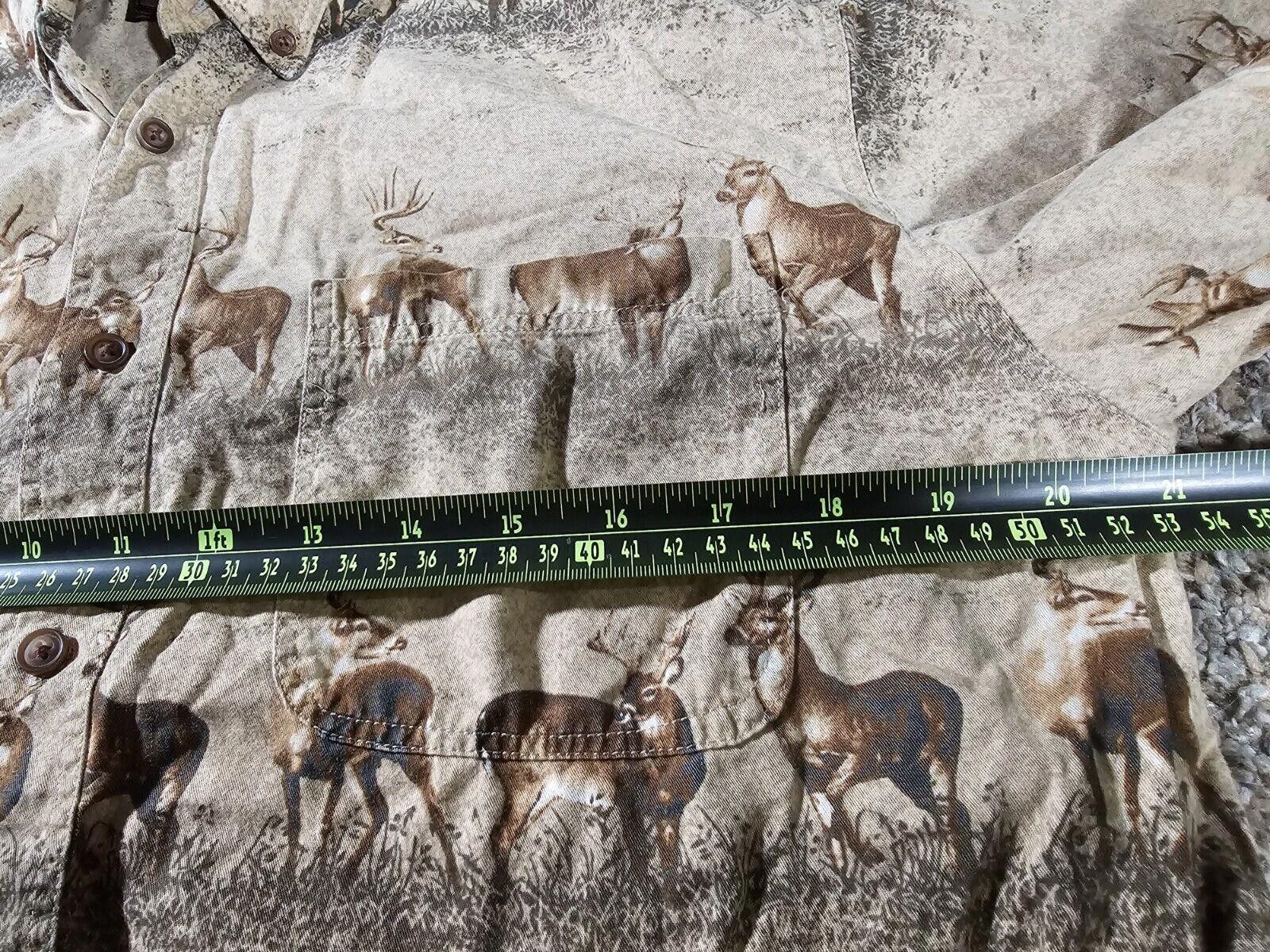 Designer Bluff Creek Outfitters Shirt Mens Large Bucks In Rows Size US L / EU 52-54 / 3 - 7 Thumbnail