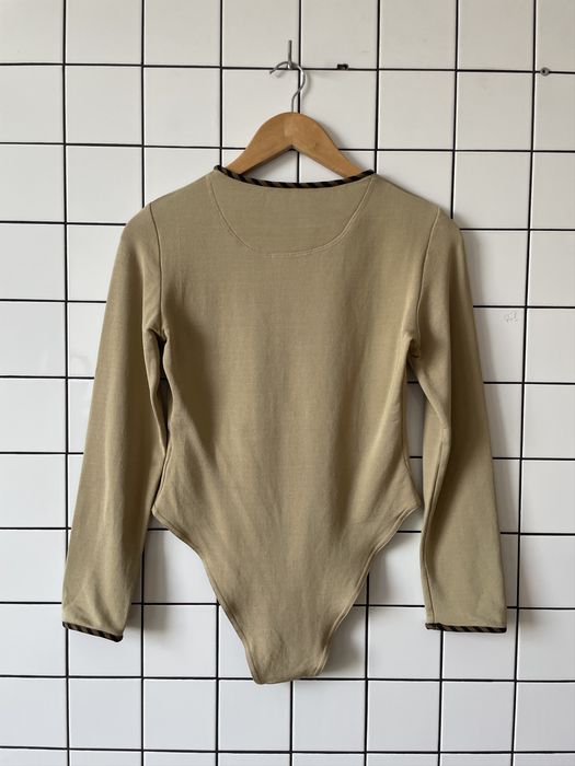 Fendi SKIMS x FENDI Mock Neck Long Sleeve Bodysuit