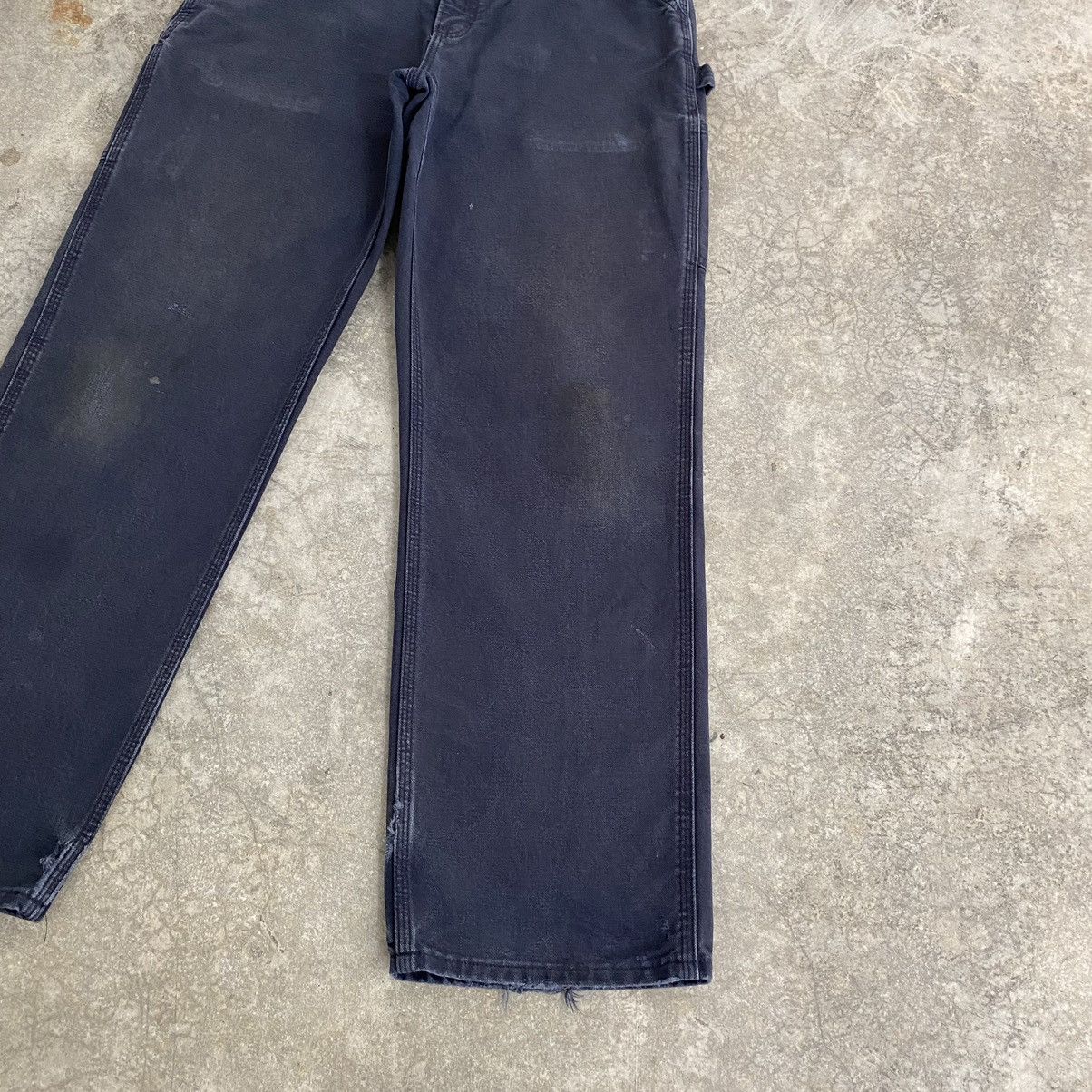 Carhartt Vintage Carhartt Faded Midnight Blue Carpenter Pants Size US 31 - 9 Thumbnail