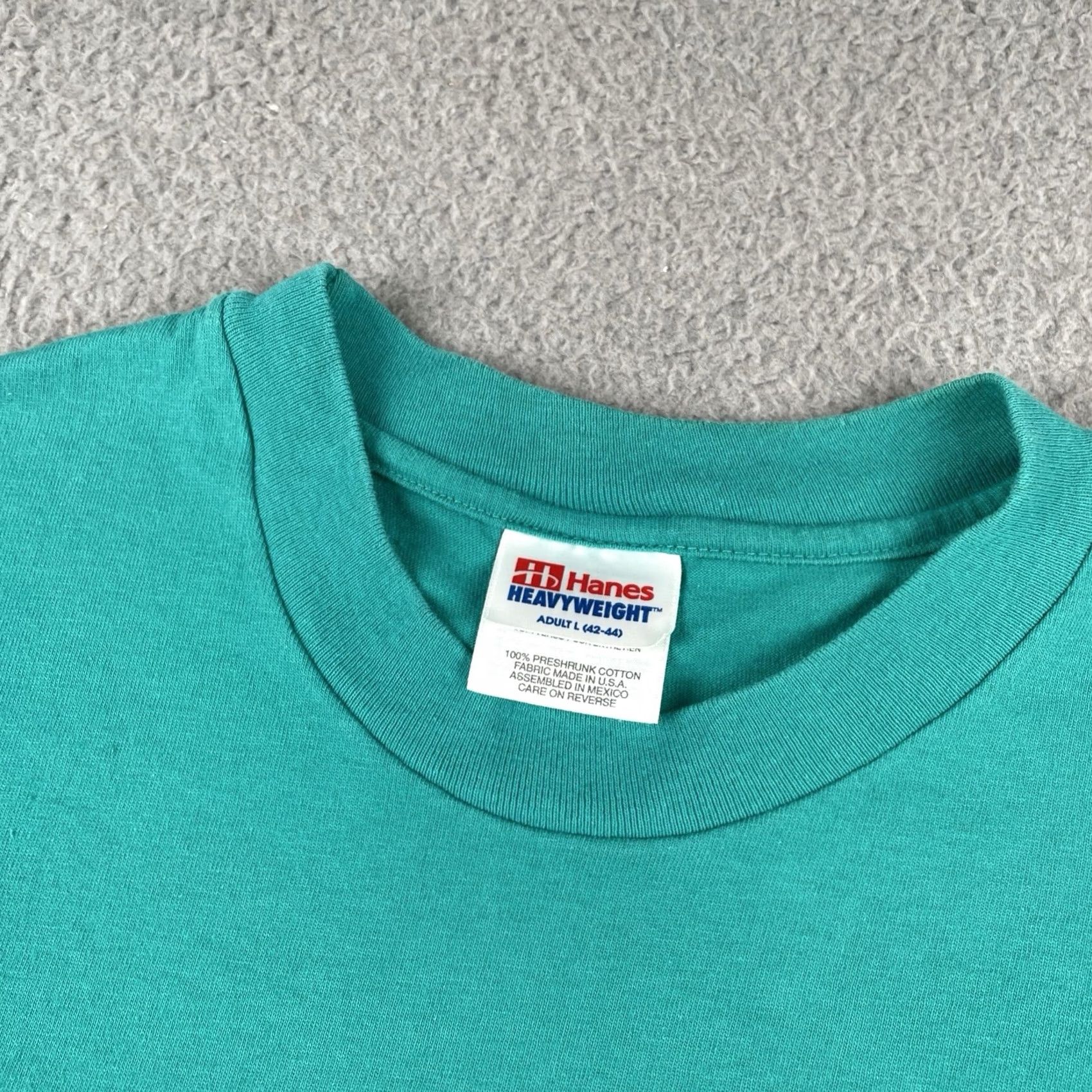 Hanes VINTAGE Hanes 90s Tee Shirt Adult Large Blue Making A Miracle Happen Winnipeg Rotary Club Mens Size US L / EU 52-54 / 3 - 7 Thumbnail