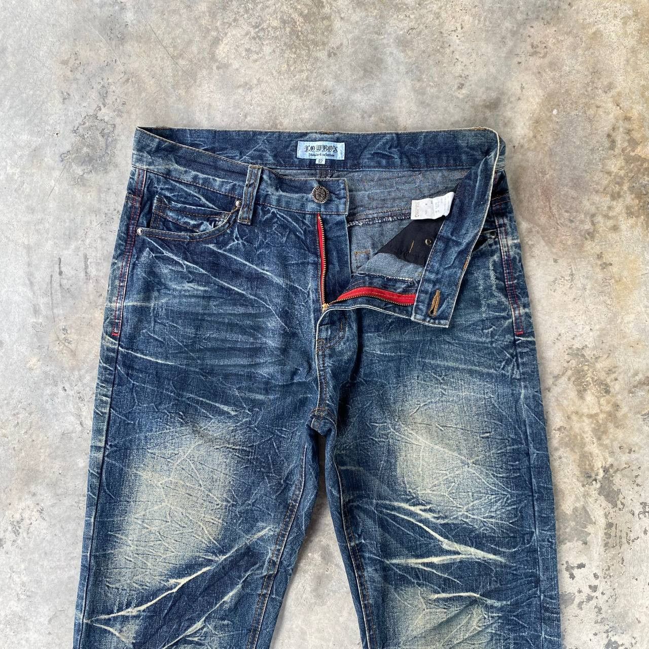 20471120 × LOWBOX × Tornado Mart LOWBOX JAPAN THUNDERSTORM WASH TIGER CLAW SCATTER CRACK MARK Size US 31 - 9 Thumbnail