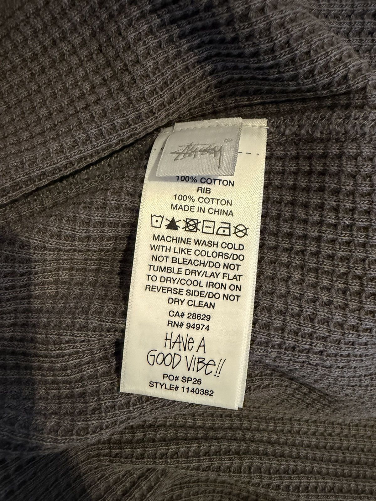 Stussy STUSSY EXTRA TOUGH RAGLAN THERMAL Size US L / EU 52-54 / 3 - 5 Thumbnail