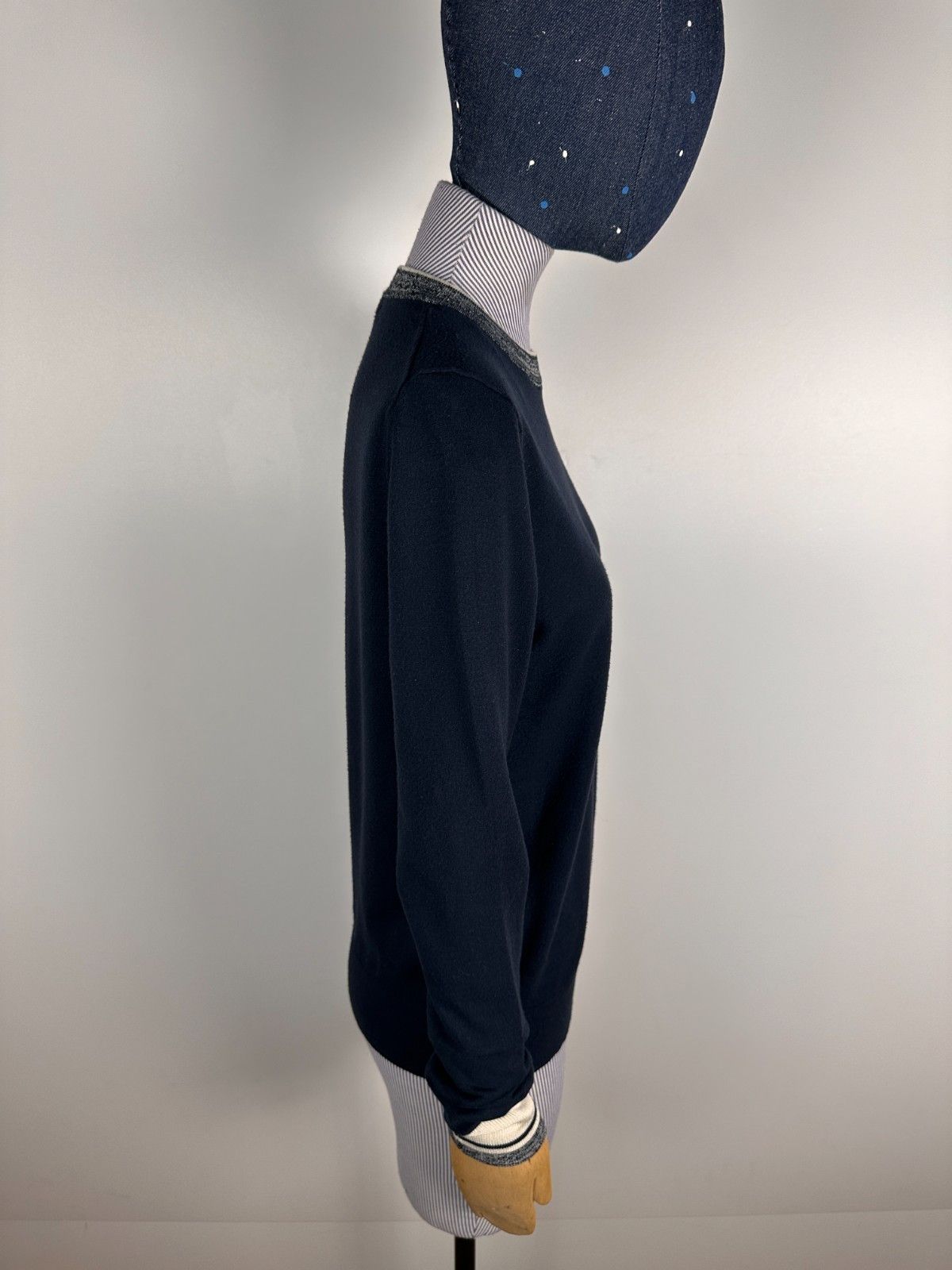 Reiss Reiss Bella Tipped and Cuffed Jumper Sweater Navy Size M Size M / US 6-8 / IT 42-44 - 6 Thumbnail