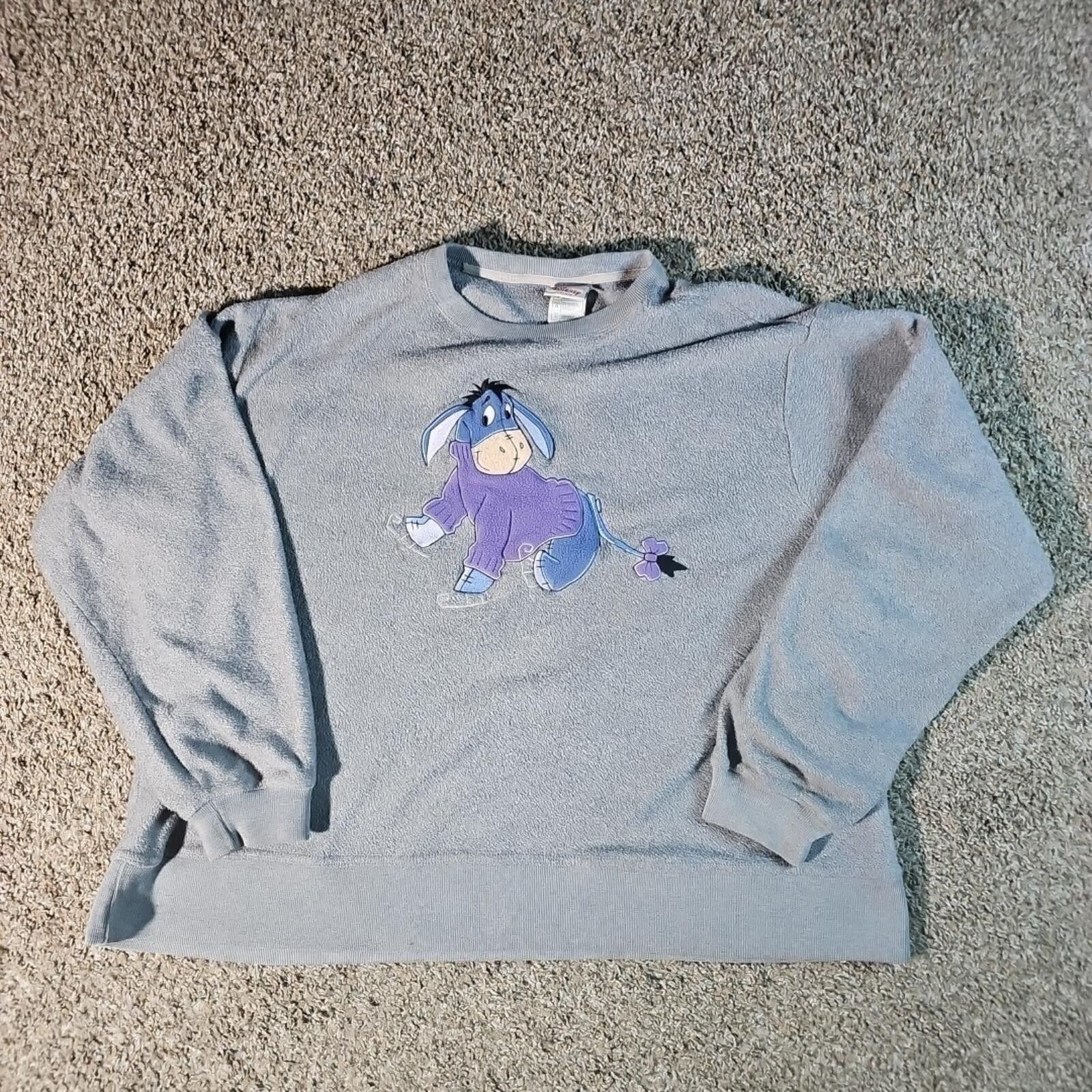 Disney Disney Store Eeyore Sweater Womens L Grannycore Gray Size L / US 10 / IT 46 - 1 Thumbnail
