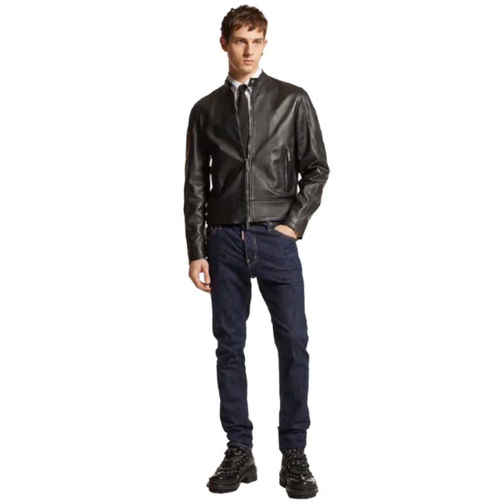 Dsquared2 o1mle0126 Skater Denim Jeans in Navy Blue Size US 32 / EU 48 - 3 Thumbnail