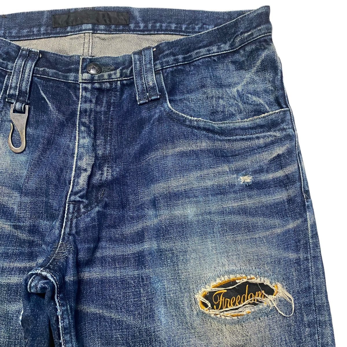 roarguns Roarguns Distressed Denim Flare Jeans Size US 34 / EU 50 - 6 Thumbnail