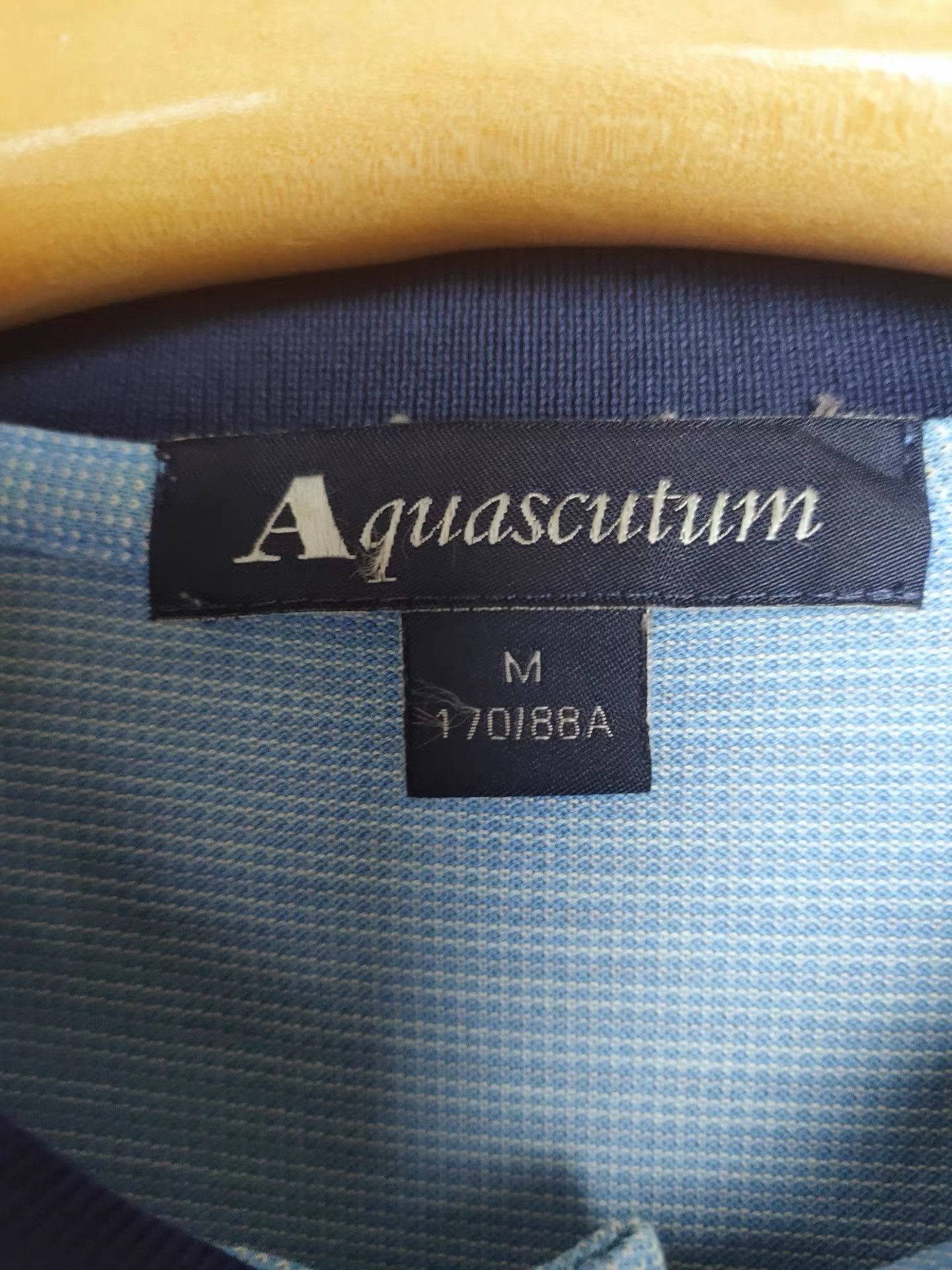 Aquascutum Aquascutum Men's Blue Long Sleeve Polo Shirt K29 Size US M / EU 48-50 / 2 - 3 Thumbnail