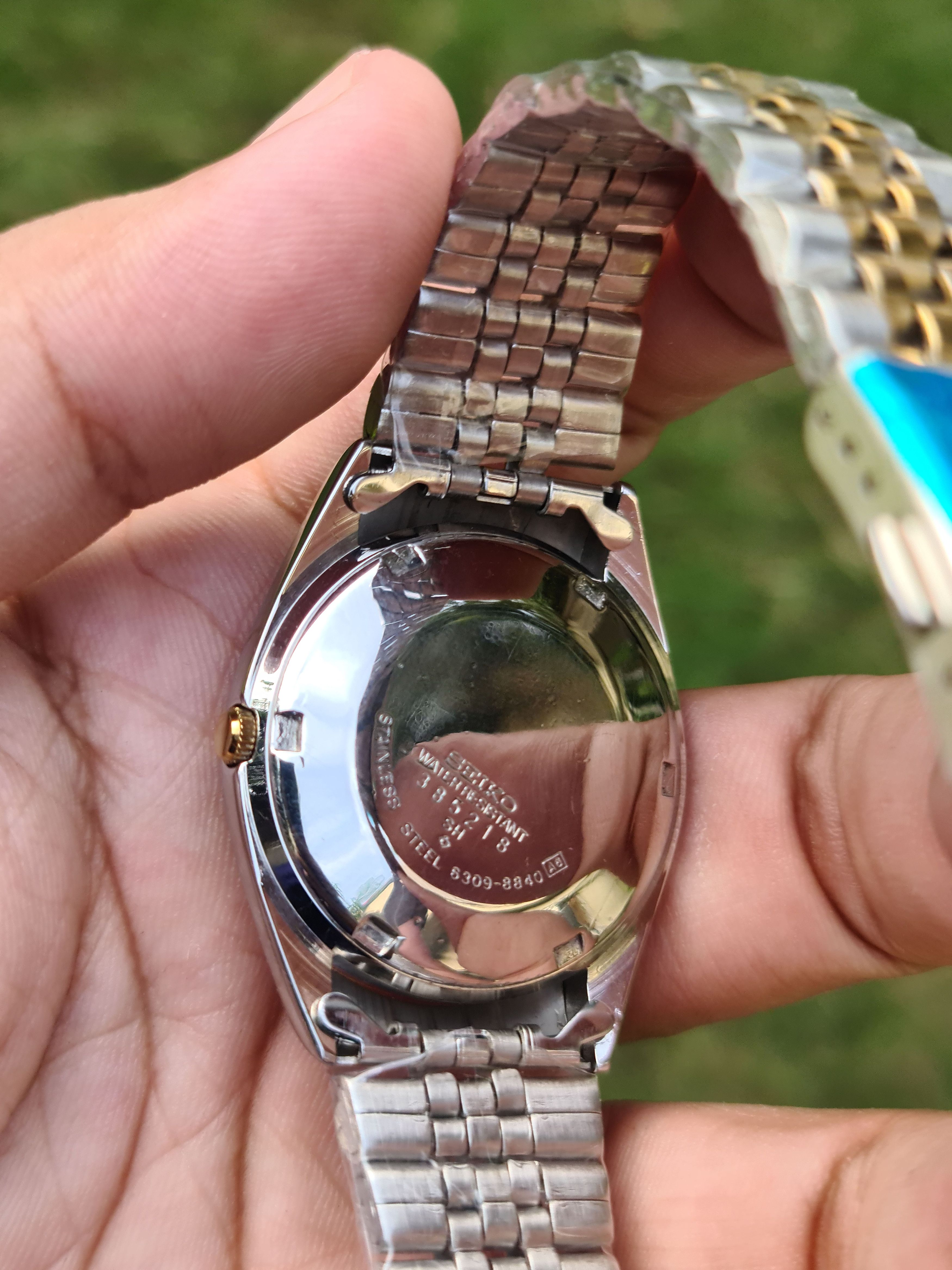 Japanese Brand Seiko DX Automatic Fluted Bazel Day/Date Japan Size 36 - 13 Thumbnail