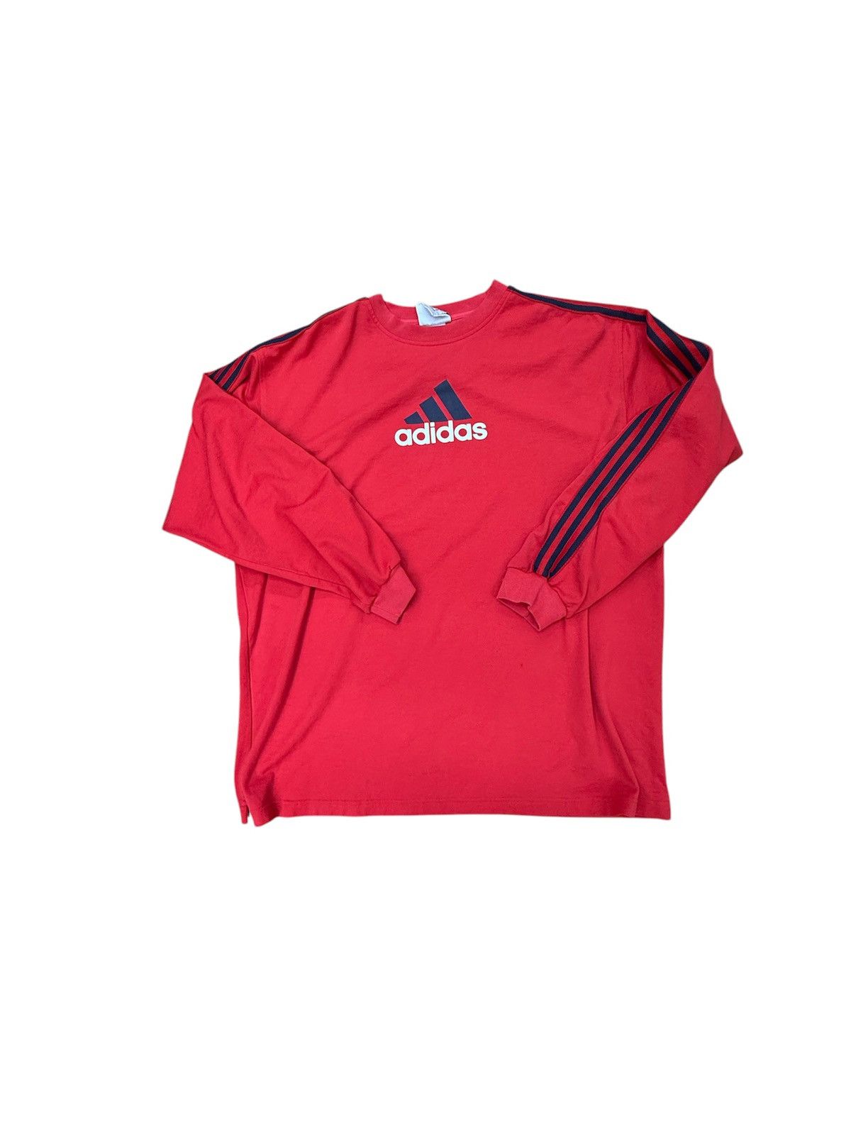 Adidas × Vintage Vtg Adidas Long Sleeve Shirt Size US XXL / EU 58 / 5 - 1 Thumbnail
