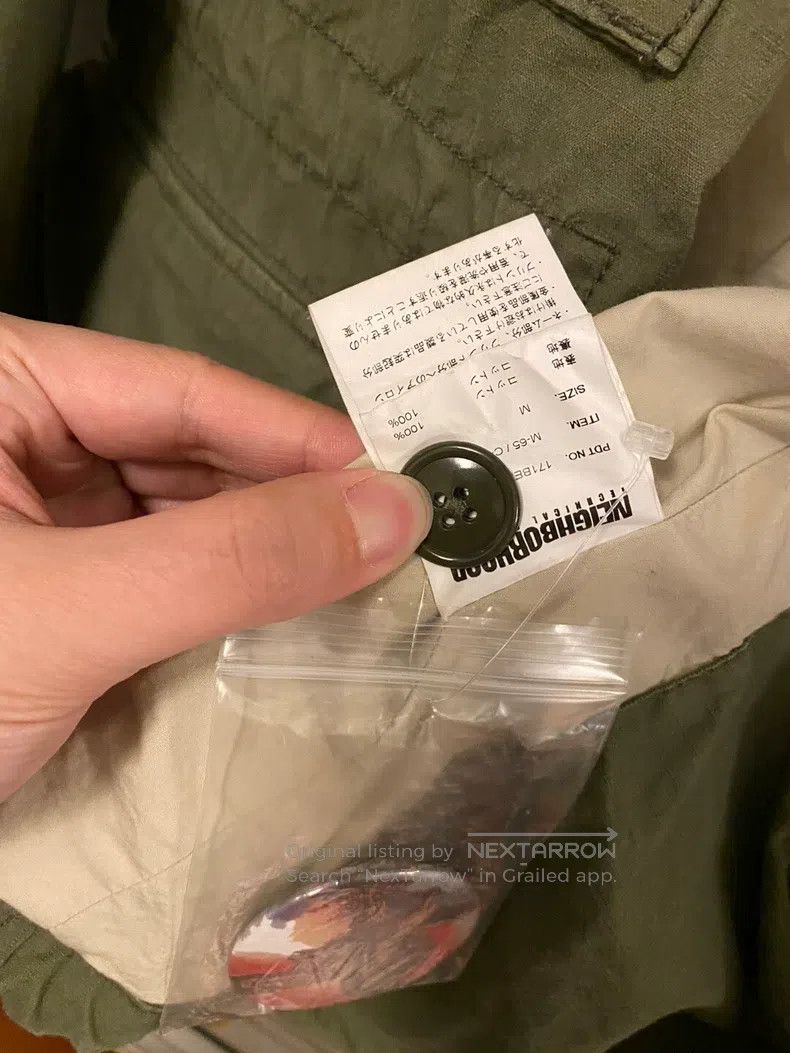 Neighborhood Neighborhood Jacket, Military Green, Japanese Streetwear Size US M / EU 48-50 / 2 - 5 Thumbnail