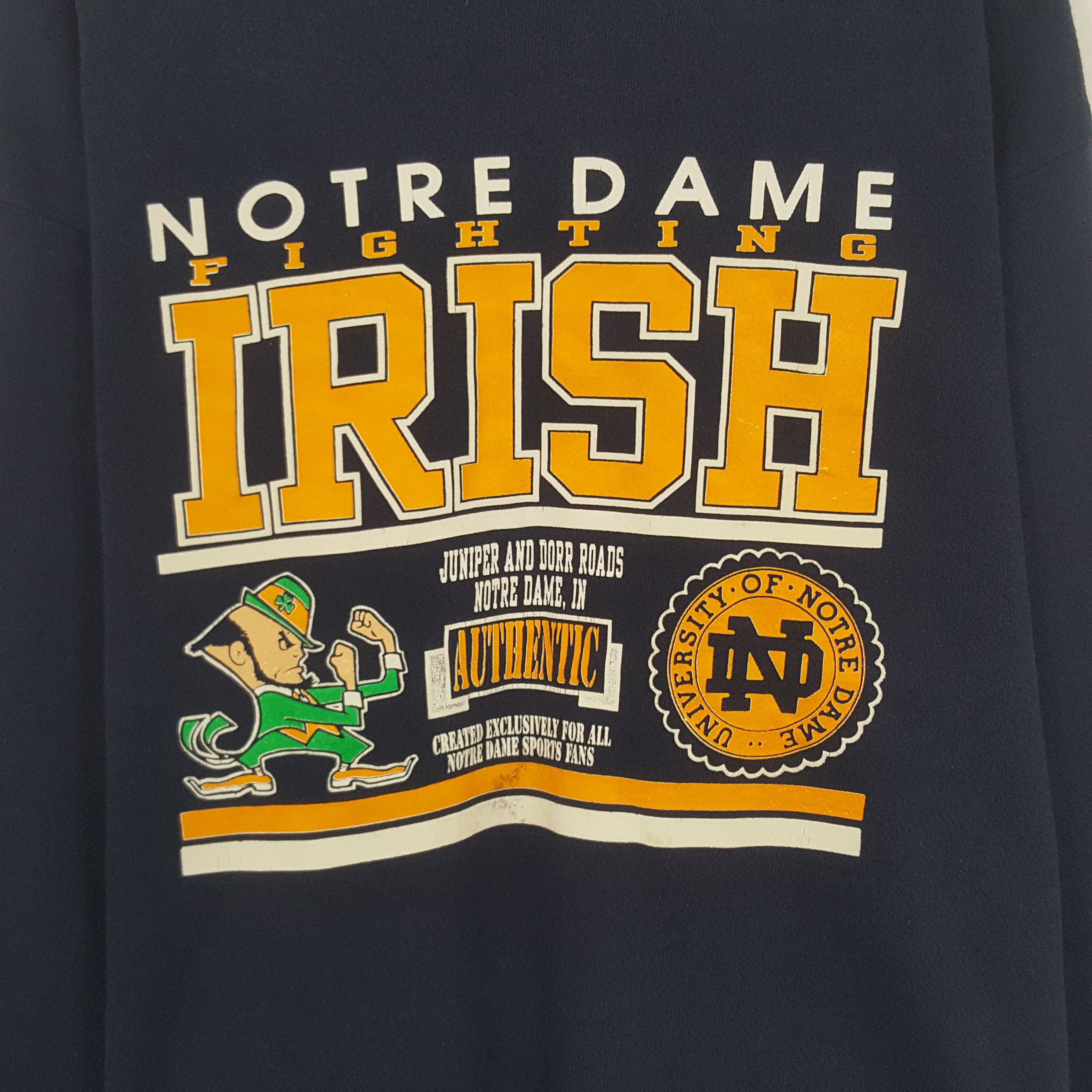 Vintage Vintage Notre Dame Fighting Irish Sweatshirt Size US L / EU 52-54 / 3 - 2 Thumbnail