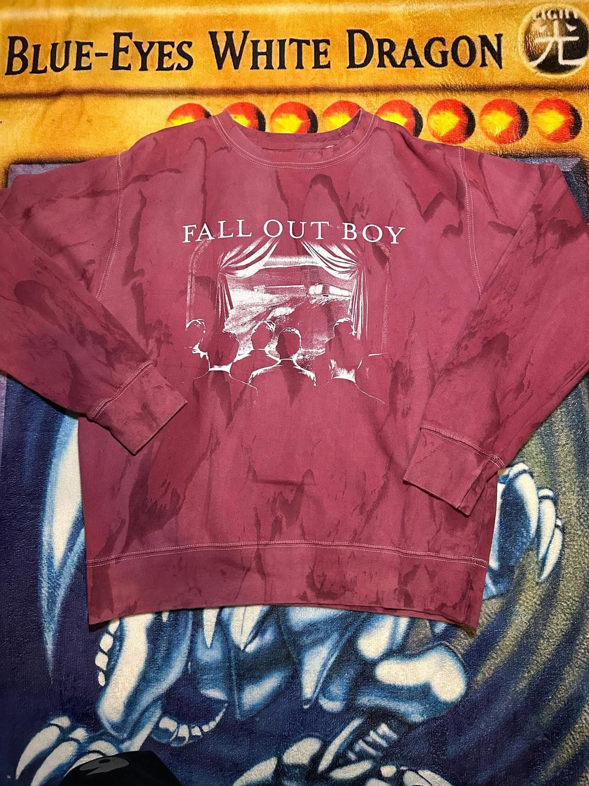 Other Fall Out Boy Graphic Men's Sweatshirt, Burgundy Tie-Dye Size US M / EU 48-50 / 2 - 1 Thumbnail