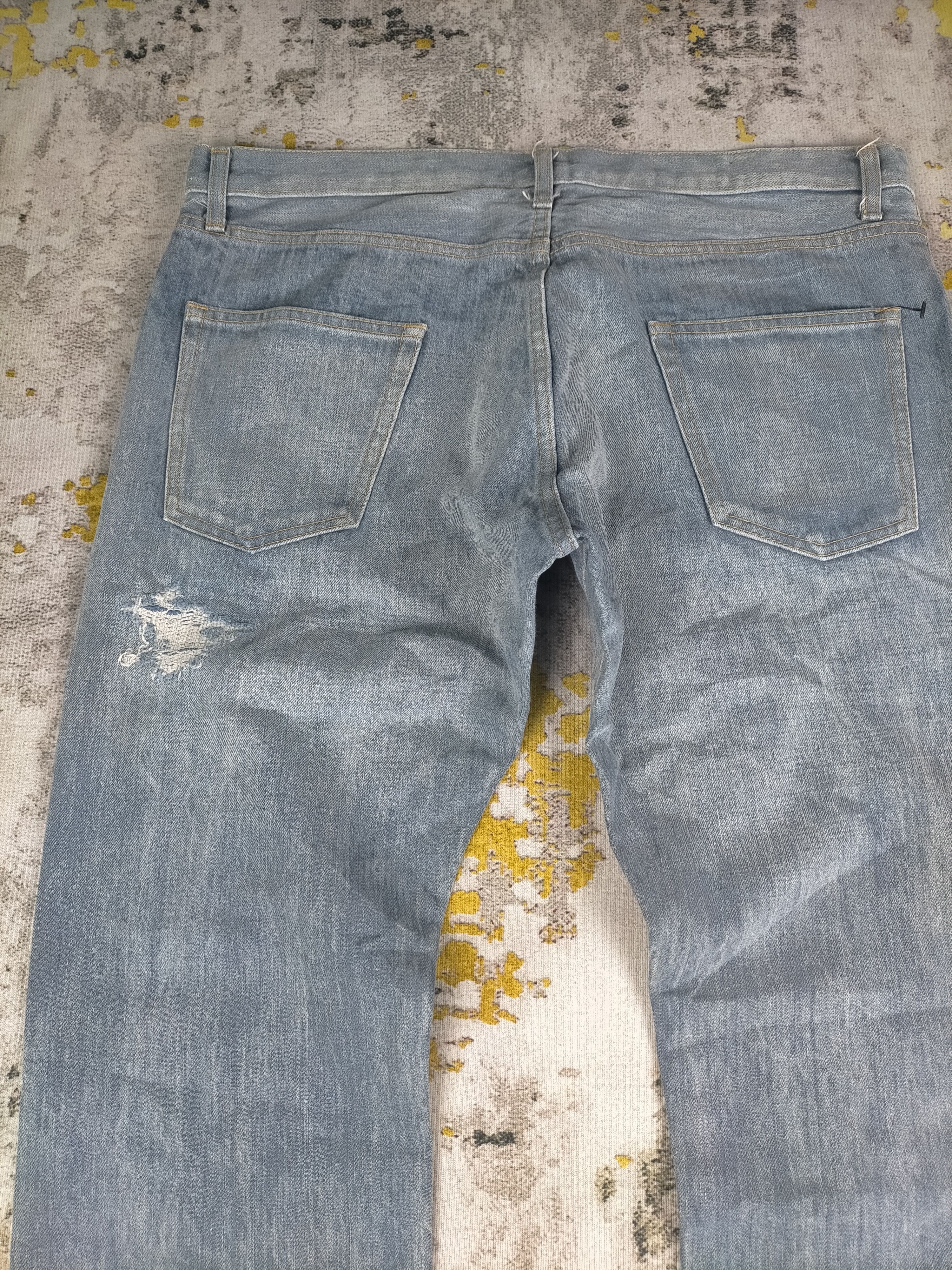 Takeo Kikuchi 🔥 Designer Takeo kikuchi Distressed Selvedge Jeans Size US 35 - 6 Thumbnail