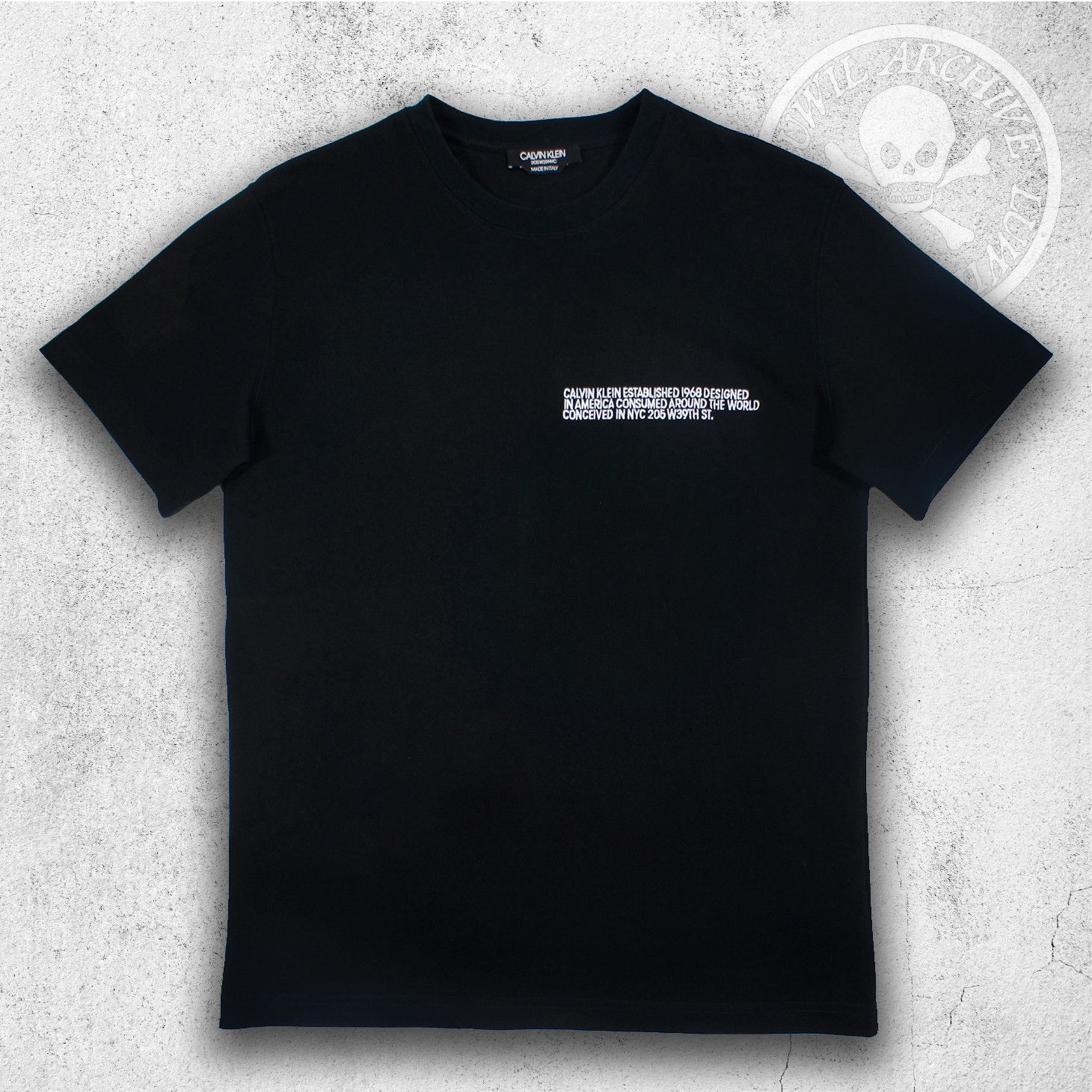 Calvin Klein by Raf Simons Logo Tee in Black