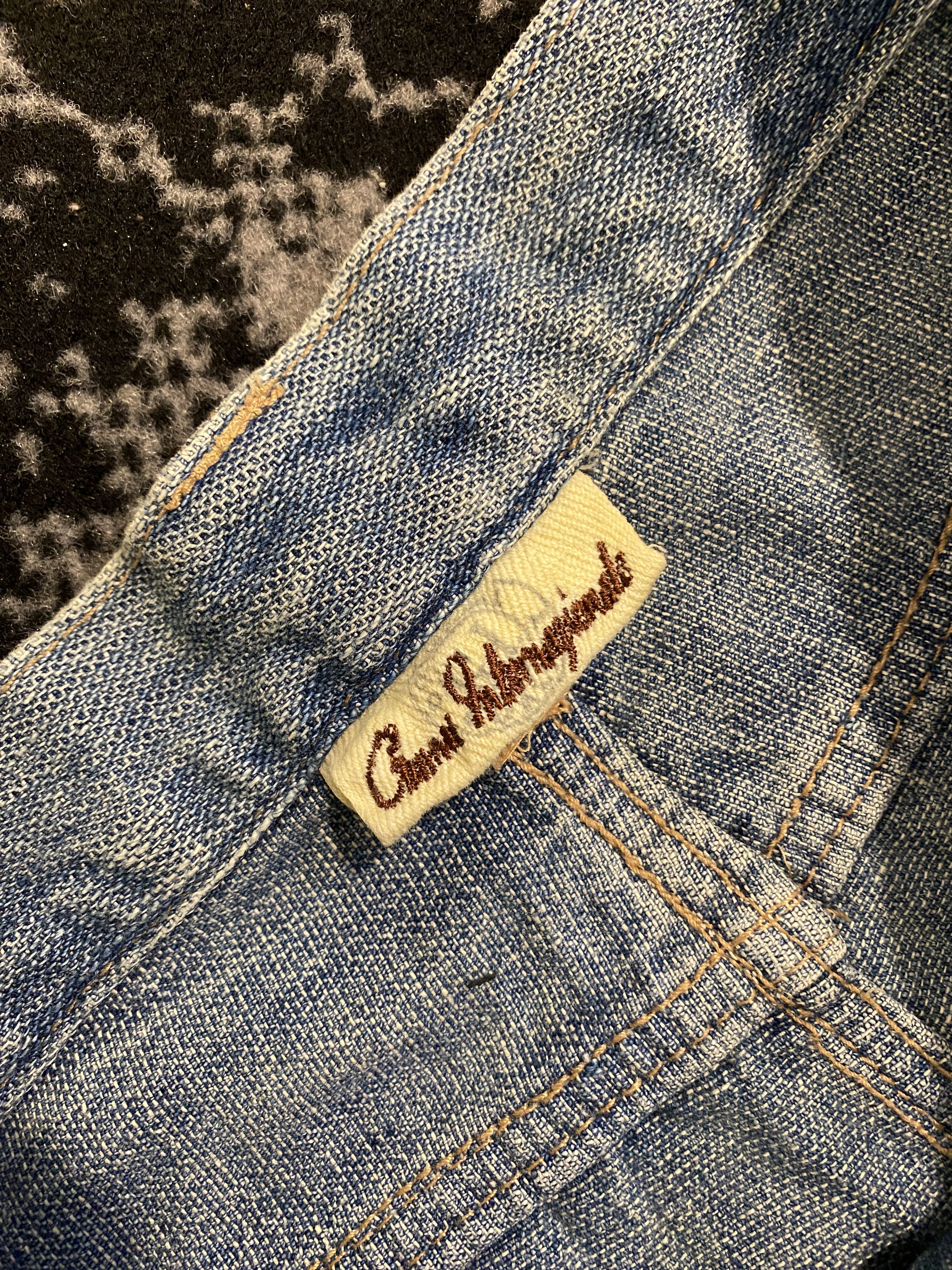 Japanese Brand Floral Patchwork Ripped Denim Vintage Japanese Brand Size US 33 - 11 Thumbnail