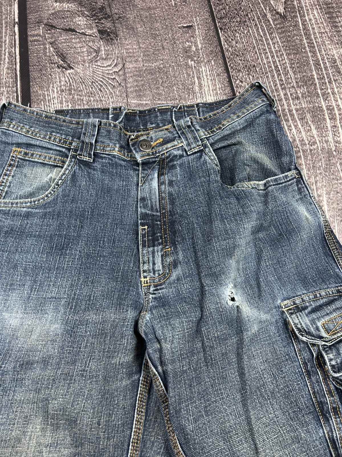 Hysteric Glamour VTG Baggy Rap SK8 JNCO Balenci Style Cargo Jeans Y2K Size US 30 / EU 46 - 10 Thumbnail