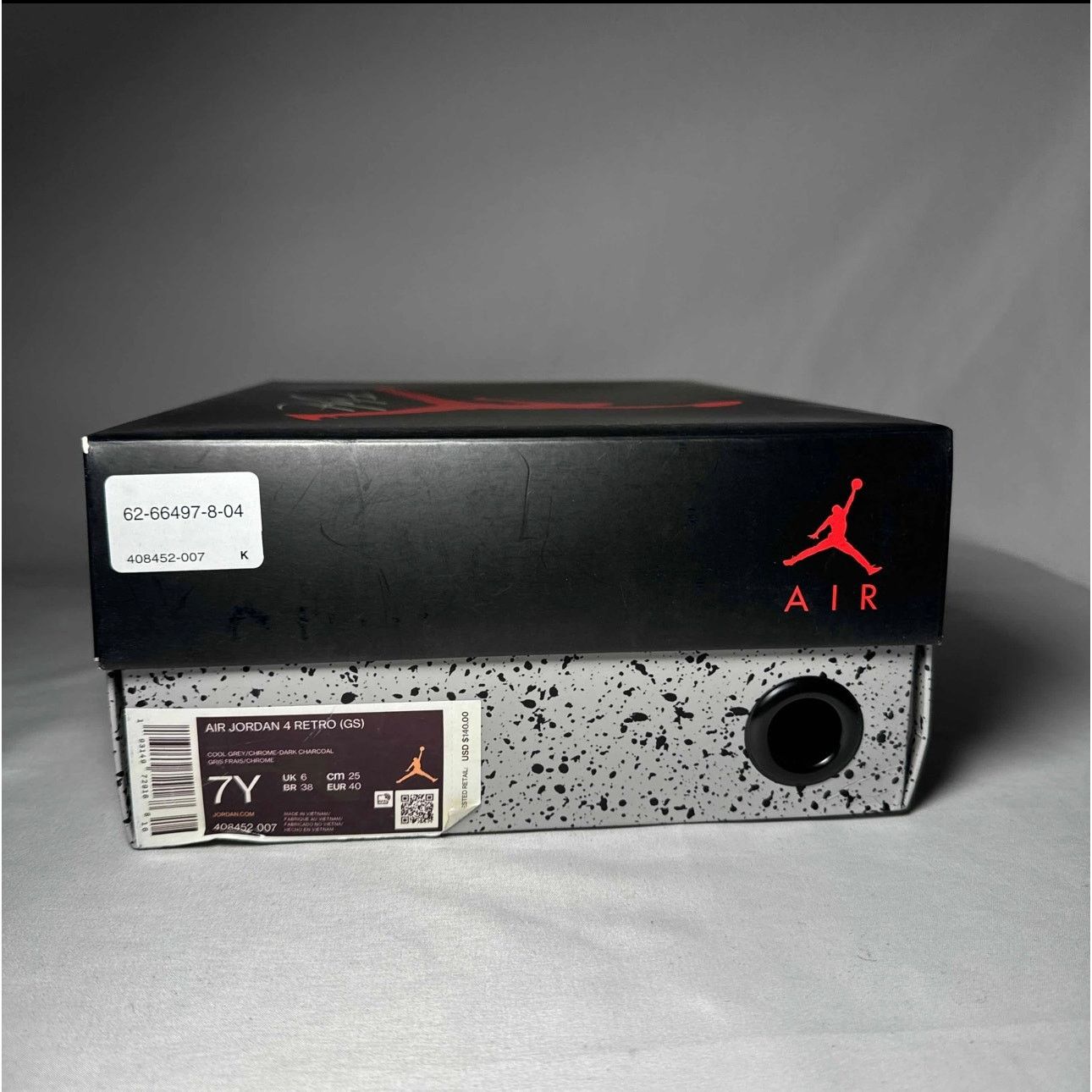 Jordan Brand × Nike Size 7 Nike Air Jordan 4 Retro GS Cool Grey 2019 Men's Shoes Size US 7 / EU 40 - 9 Thumbnail
