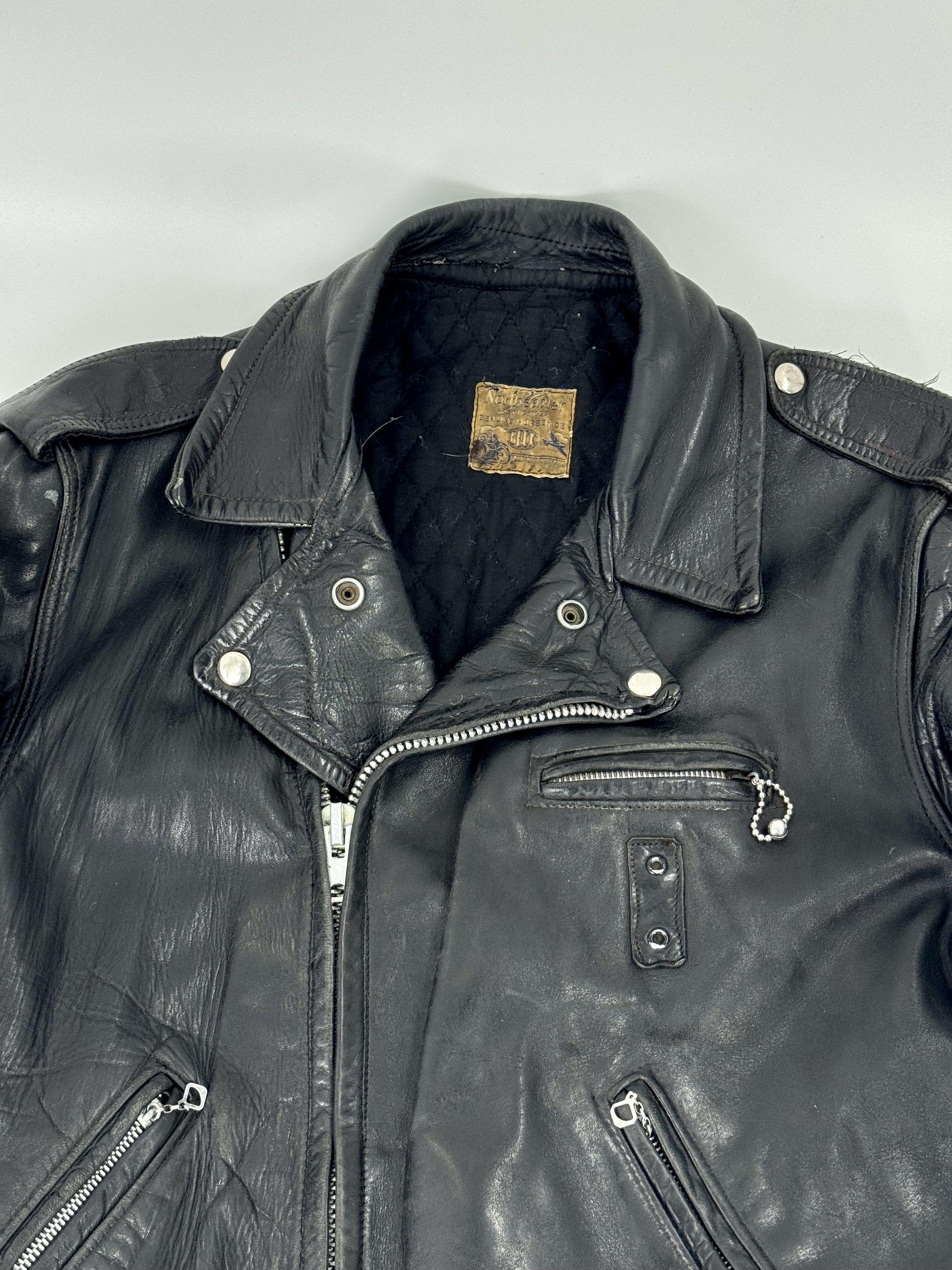 Vintage 1950s Beck 999 Northeaster Flying Togs Leather Jacket 50s Size US S / EU 44-46 / 1 - 2 Thumbnail