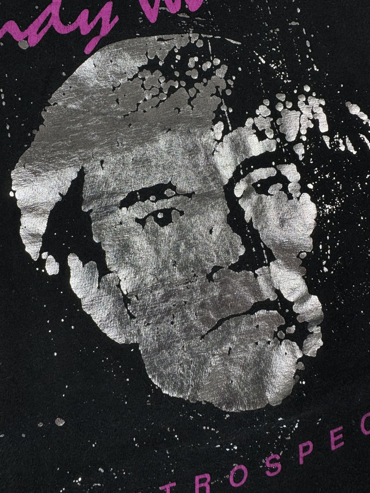 Andy Warhol × Vintage Rare Vintage 1989 Andy Warhol a retrospective graphic tee Size US XL / EU 56 / 4 - 8 Thumbnail