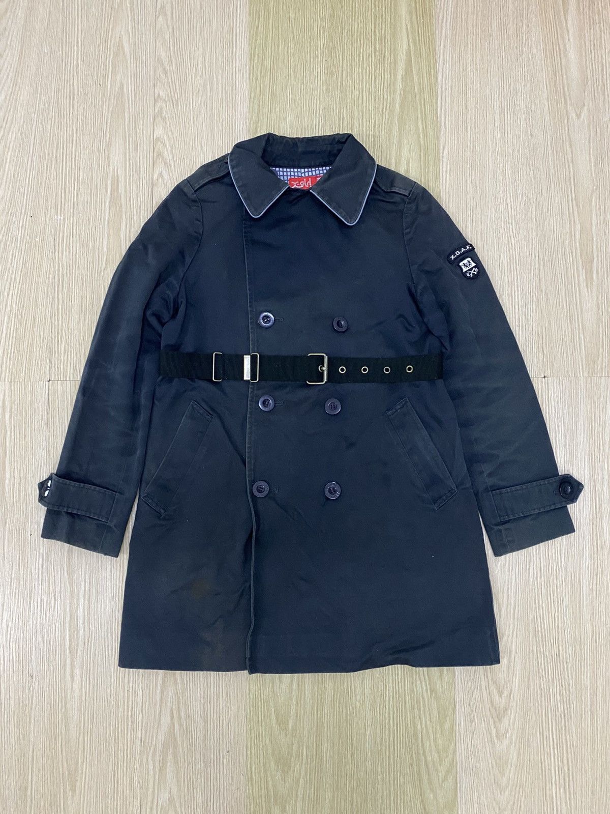Japanese Brand Xgirl xgaf double breast trench coat jacket Size US S / EU 44-46 / 1 - 1 Thumbnail
