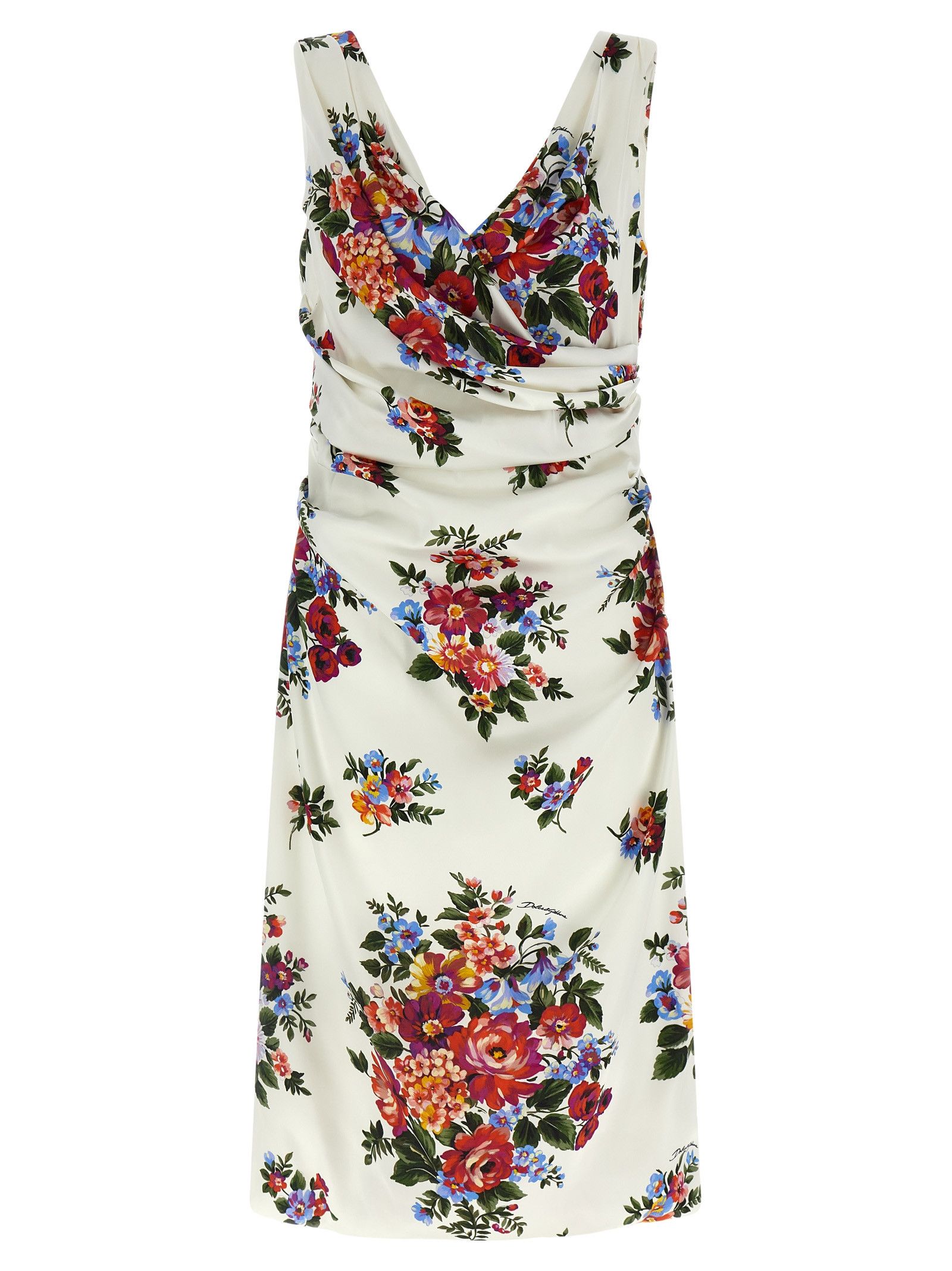Dolce & Gabbana 'Mazzo di Fiori' dress Size L / US 10 / IT 46 - 1 Thumbnail