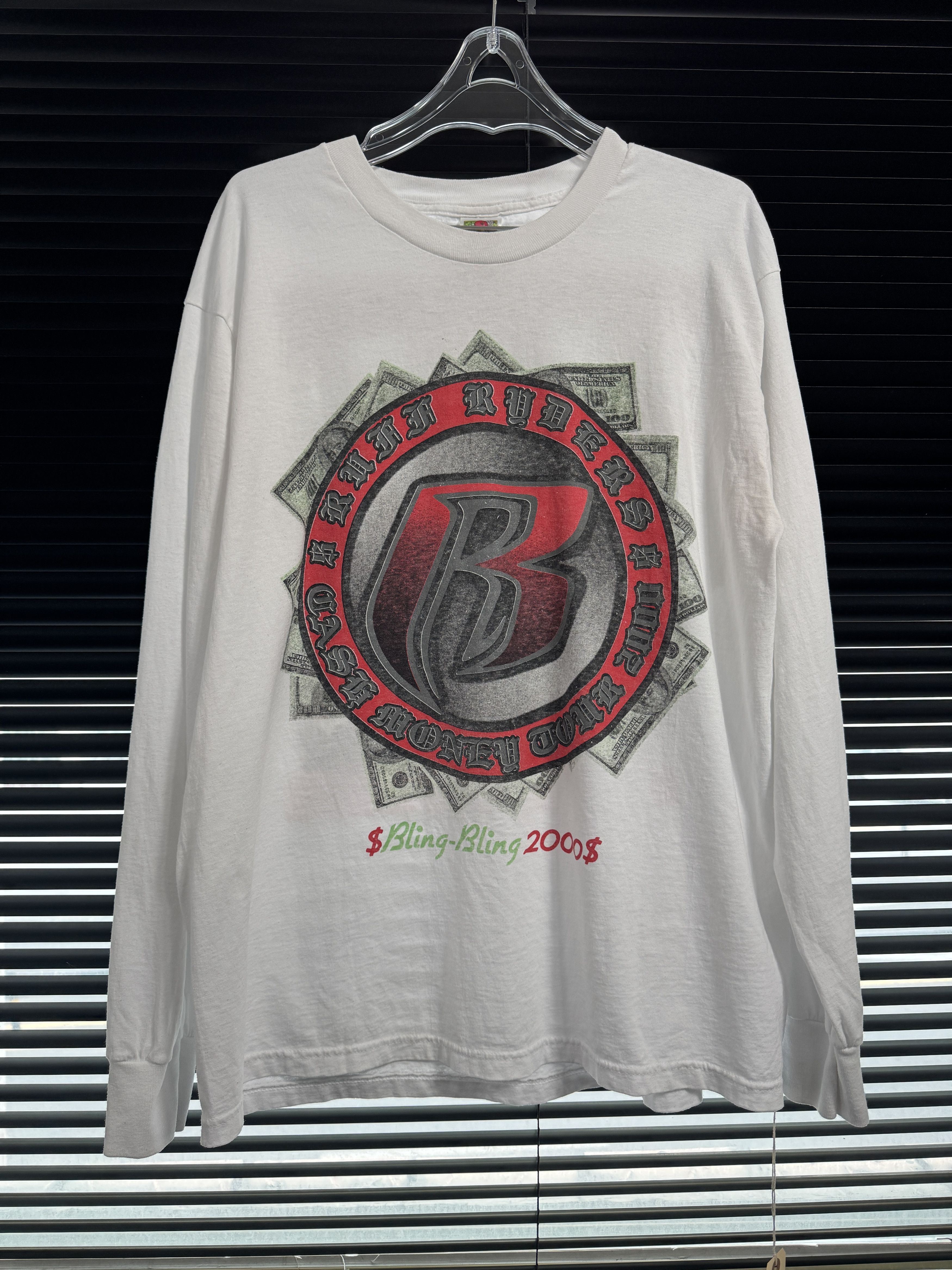 Rap Tees Vintage 2000 Ruff Ryders & Cash Money Tour Longsleeve Size US XL / EU 56 / 4 - 1 Thumbnail