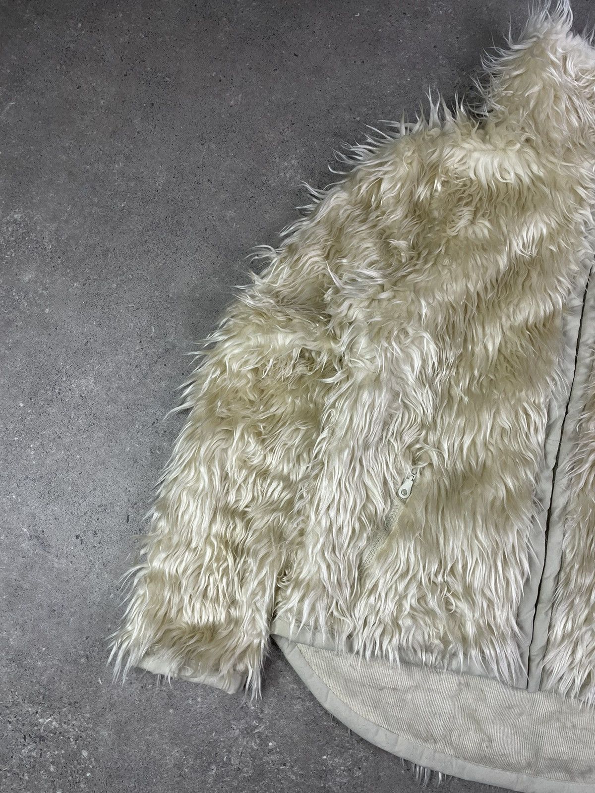 Japanese Brand Vintage Y2K Faux Fur Cropped Jacket Size XL / US 12-14 / IT 48-50 - 3 Thumbnail